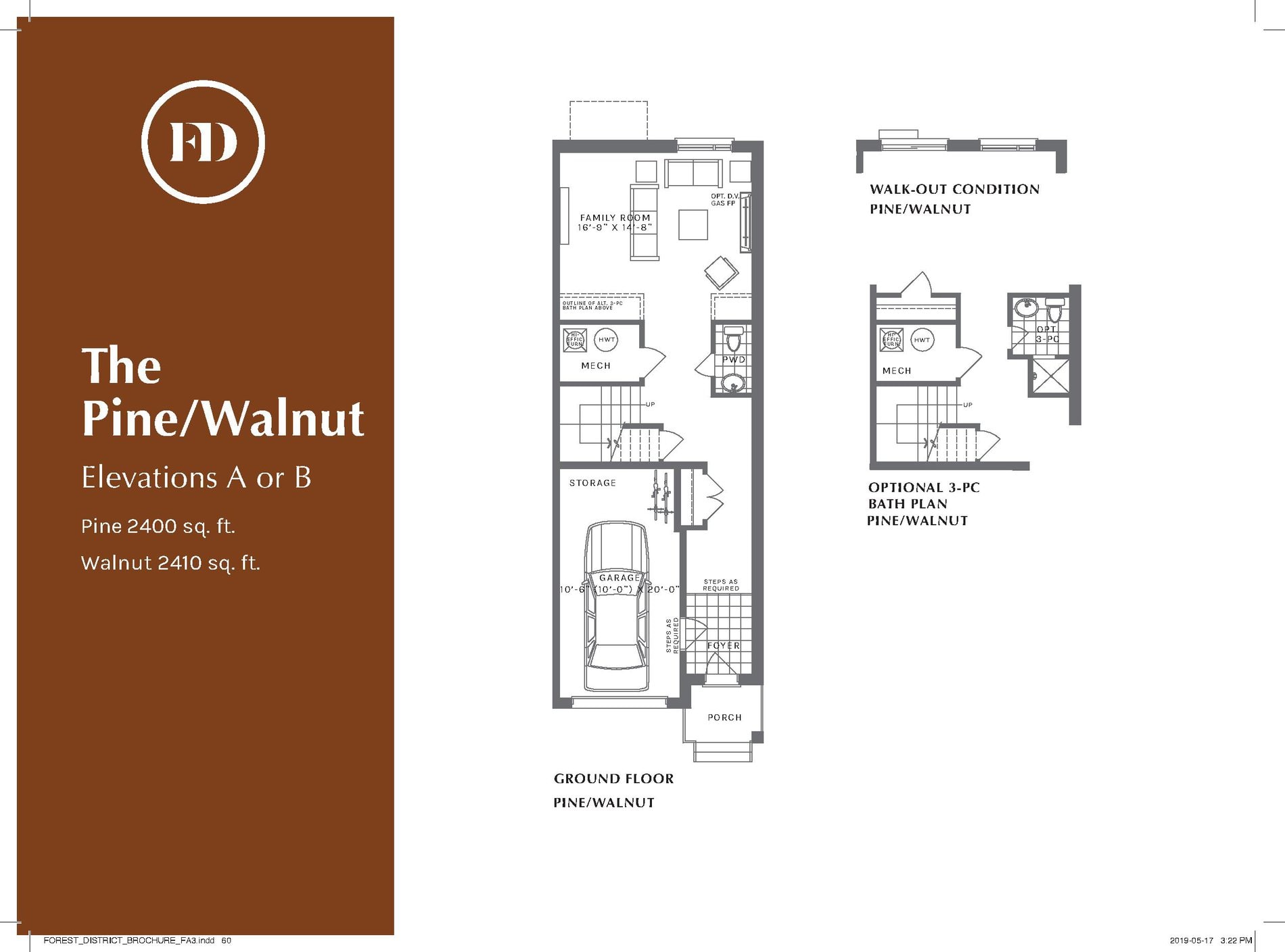 The Pine/Walnut floor plan