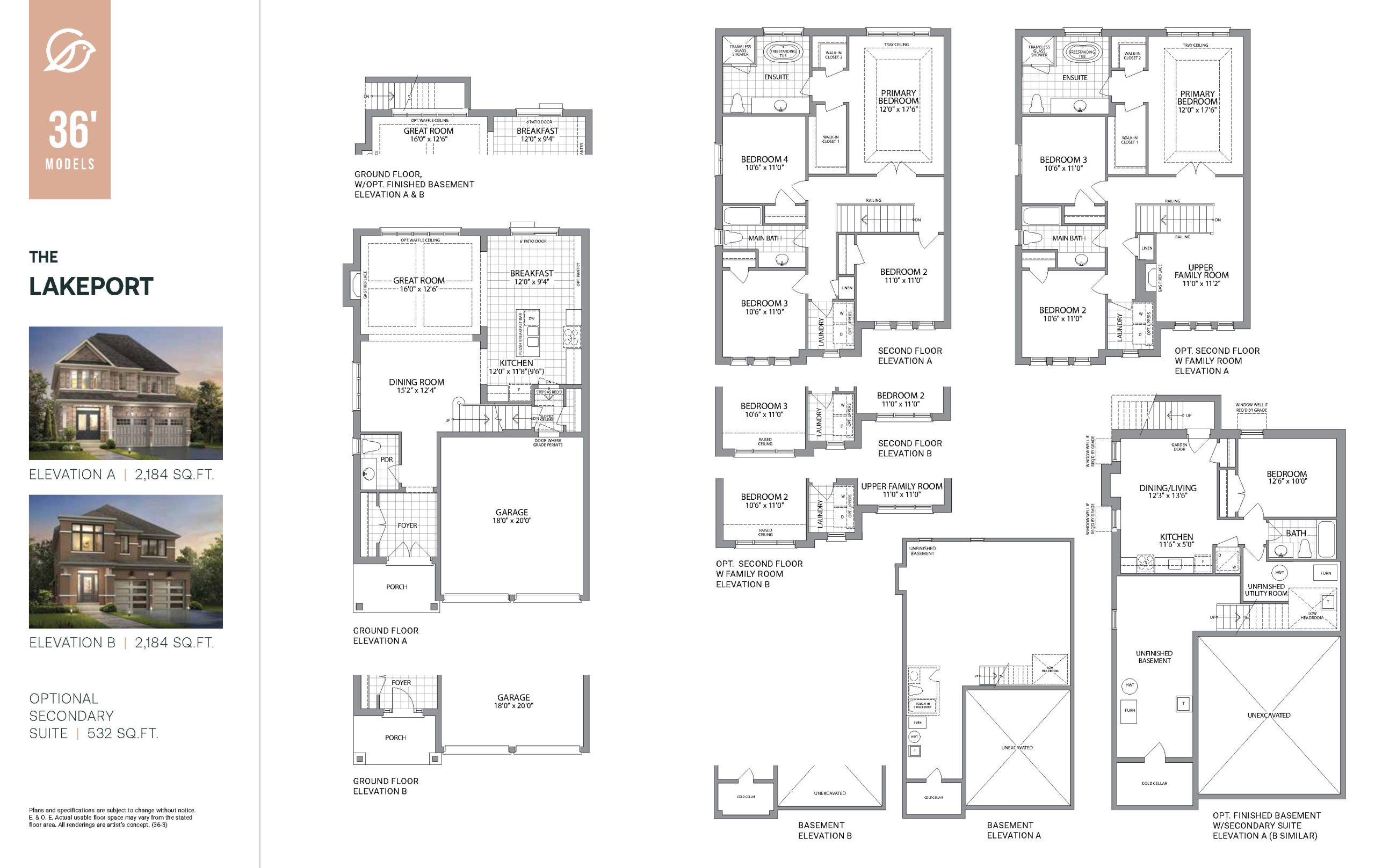 The Lakeport floor plan
