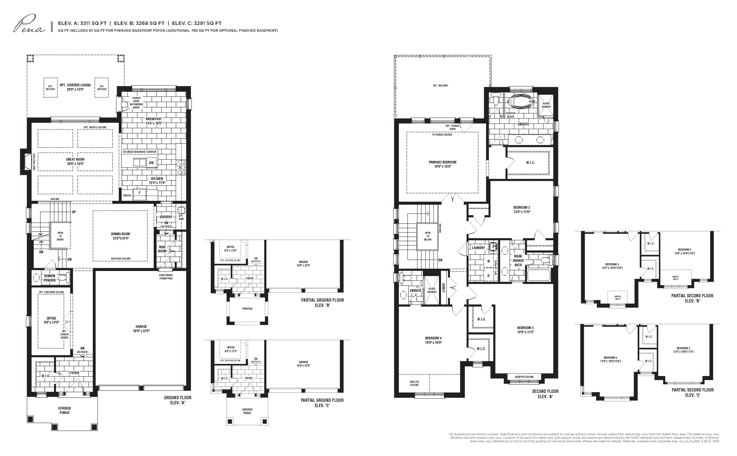 Pena 42' floor plan