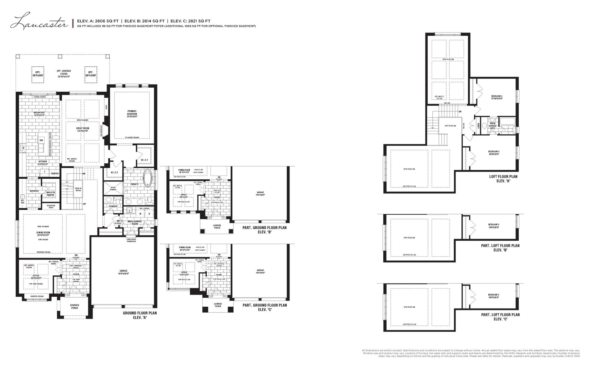Lancaster 50' floor plan