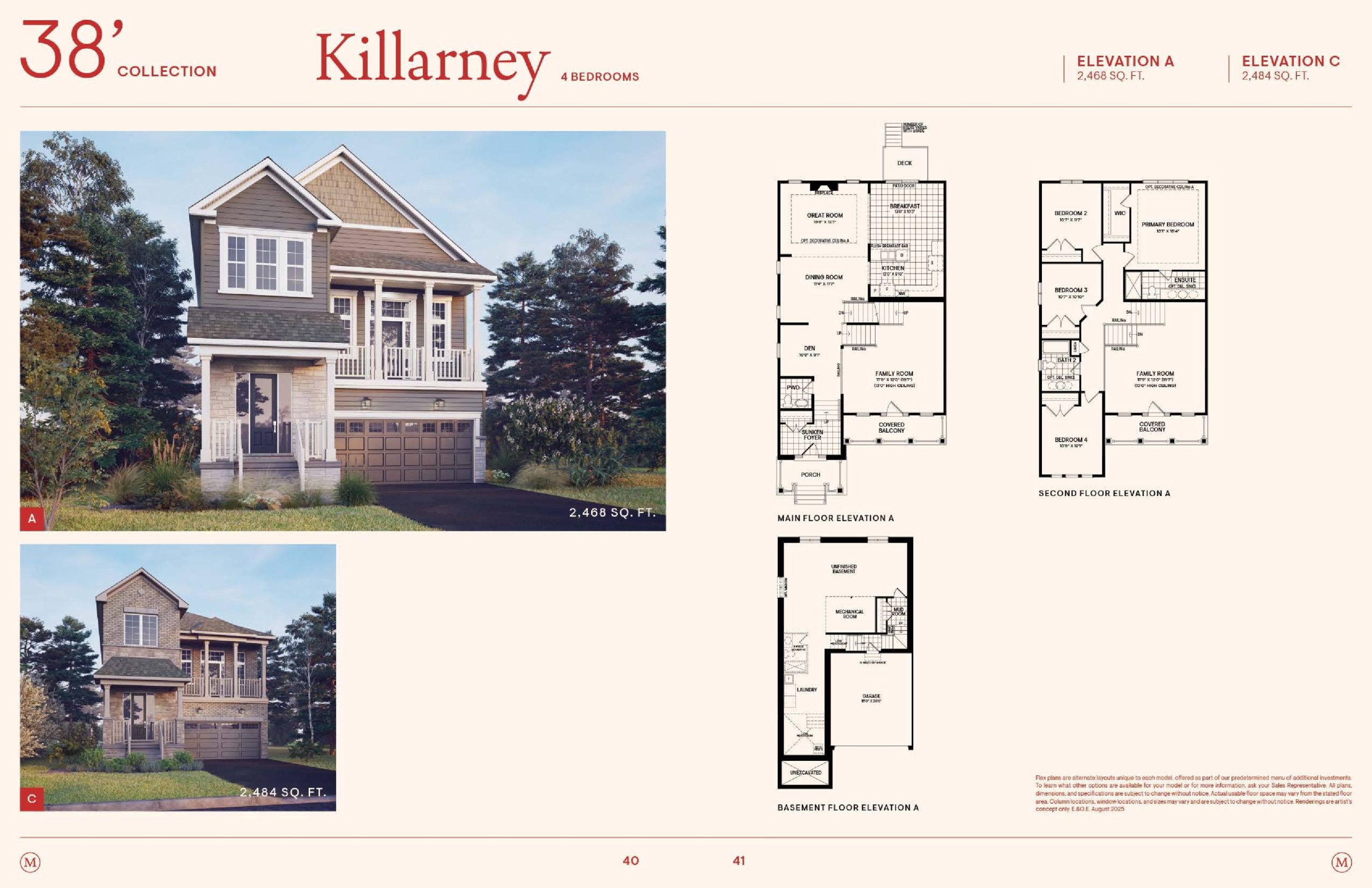 Killarney (4 Bed) floor plan