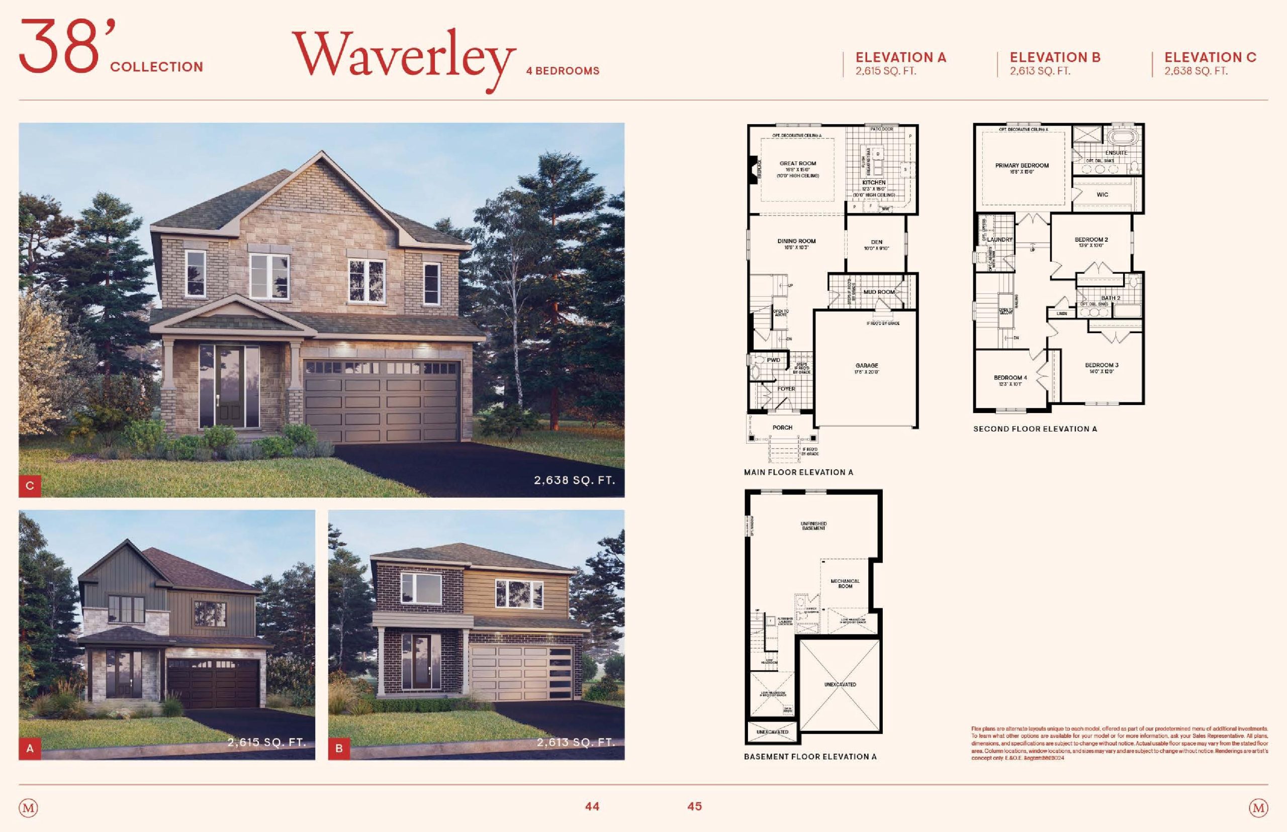 Waverley (4 Bed) floor plan