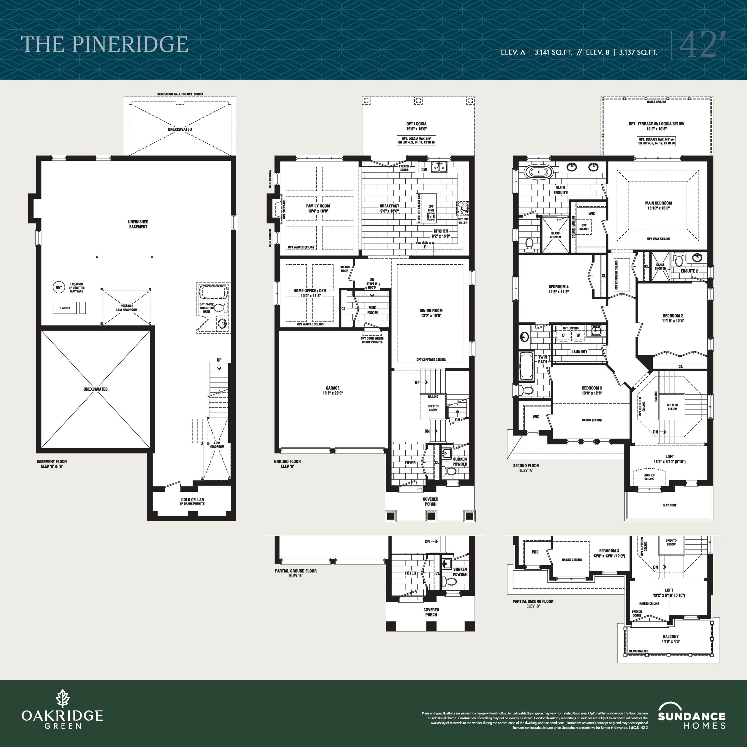 The Pineridge floor plan
