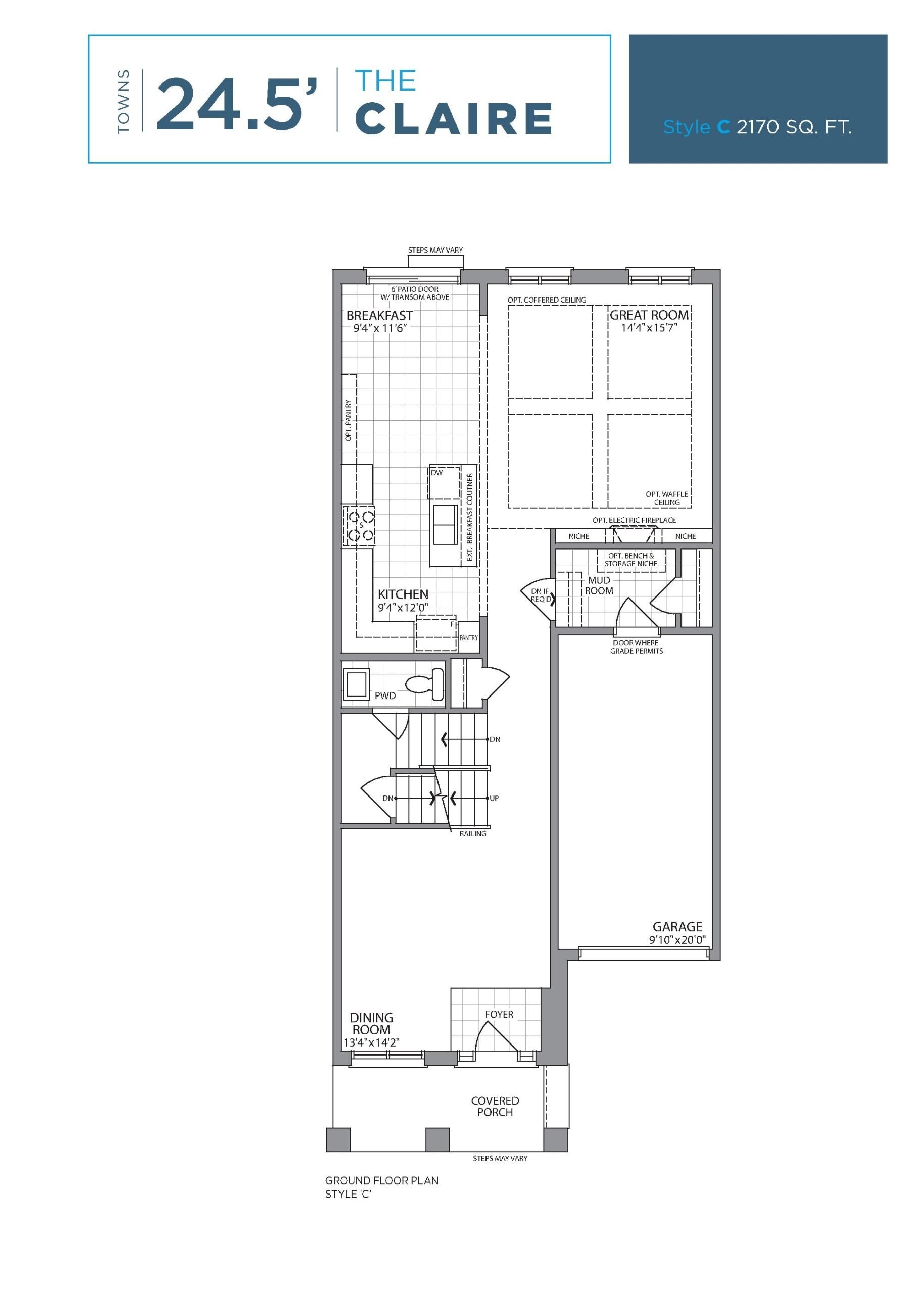 The Claire floor plan
