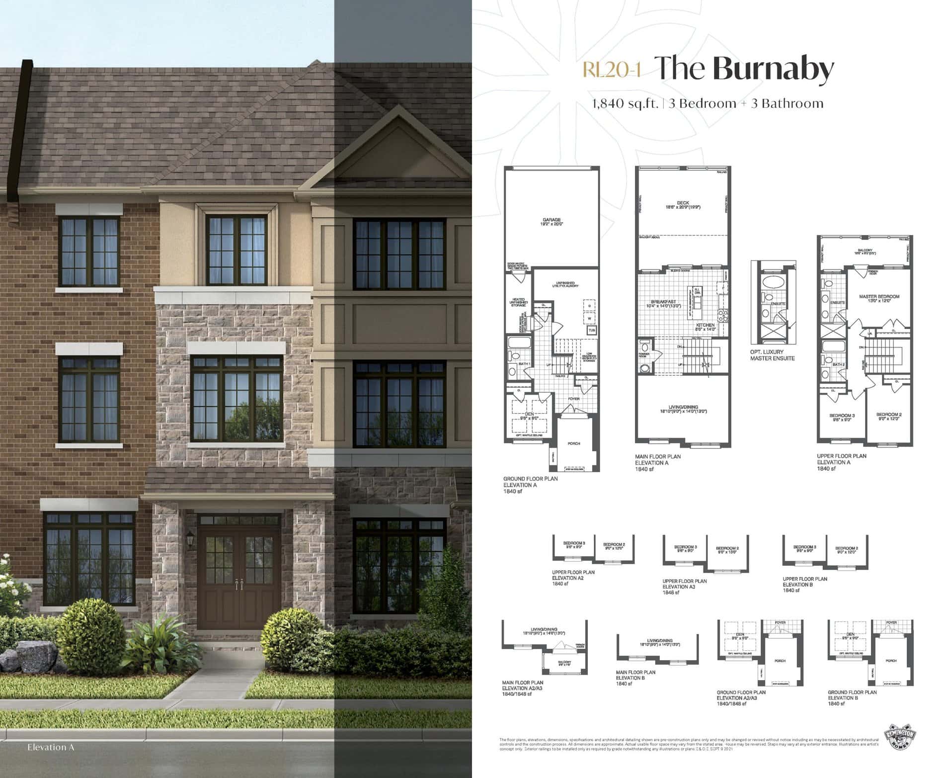 The Burnaby floor plan