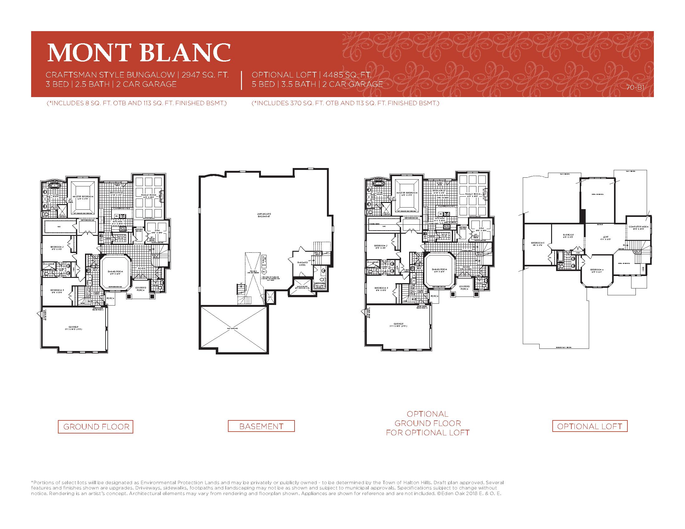 Mont Blanc - Craftsman Style floor plan