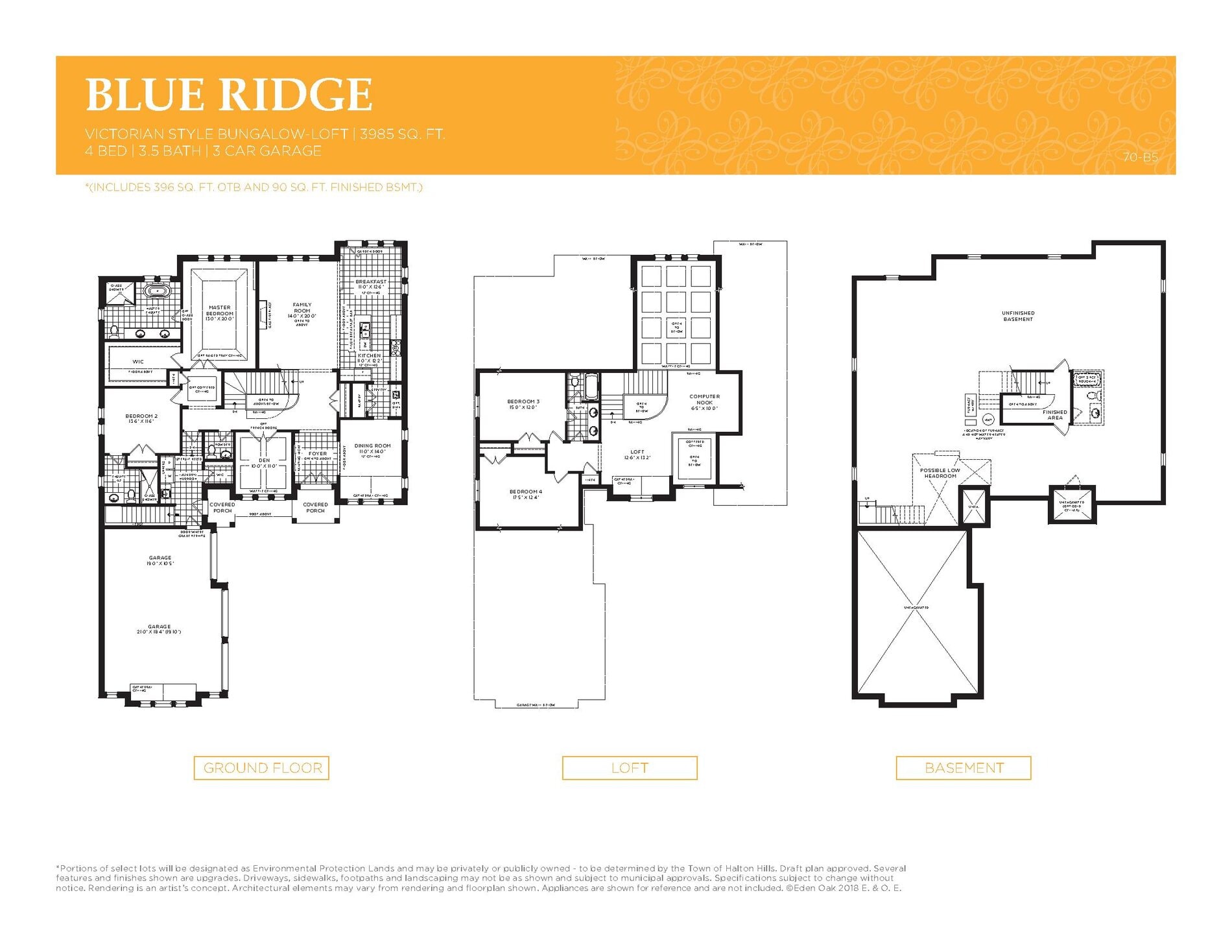 Blue Ridge - Victorian Style floor plan