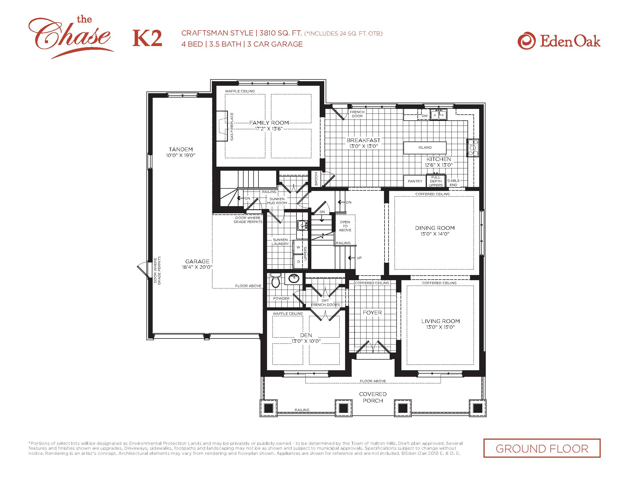 K2 - Craftsman Style floor plan