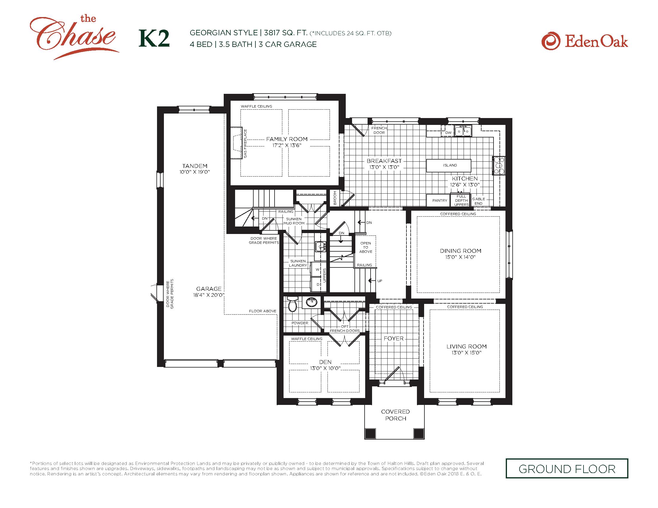 K2 - Georgian Style floor plan