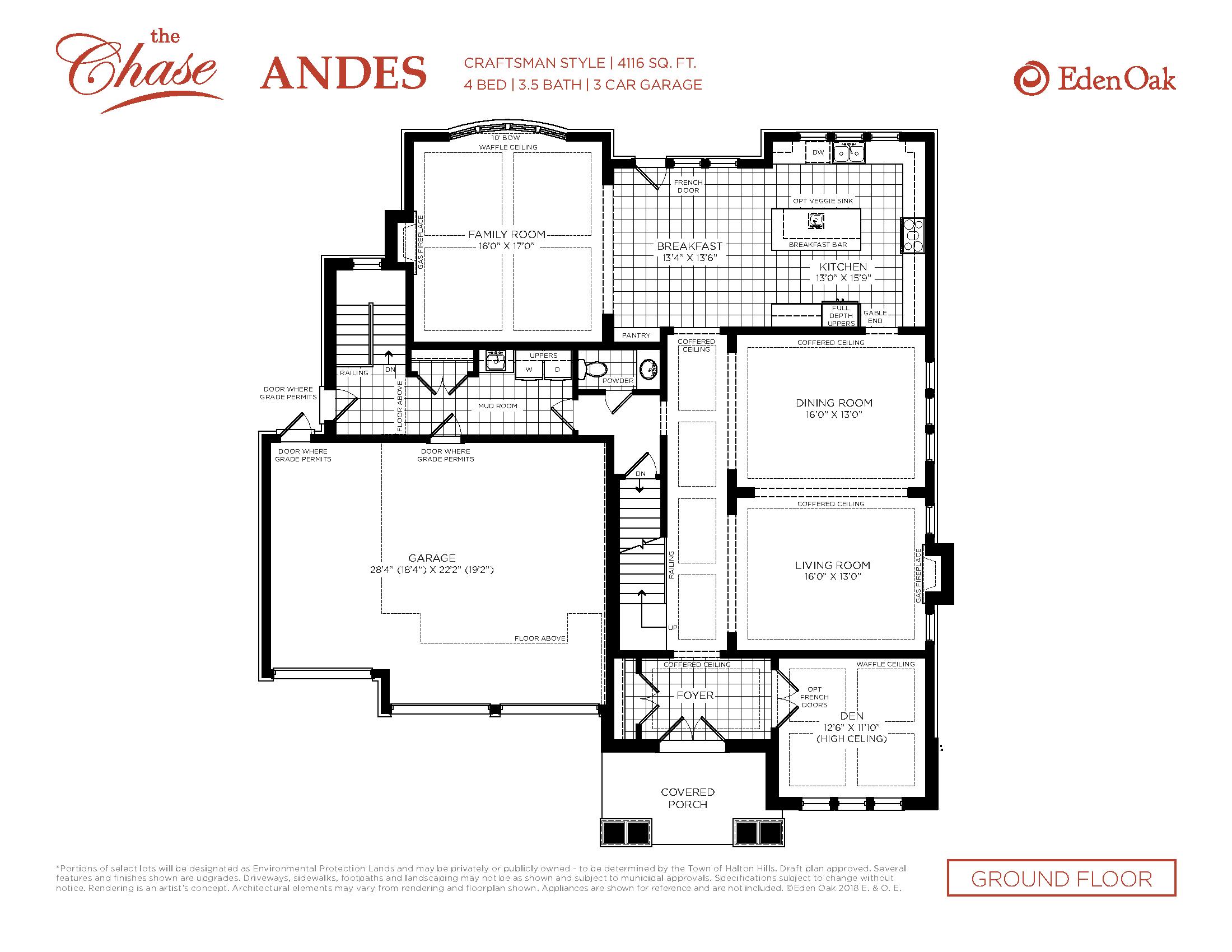 Andes - Craftsman Style floor plan