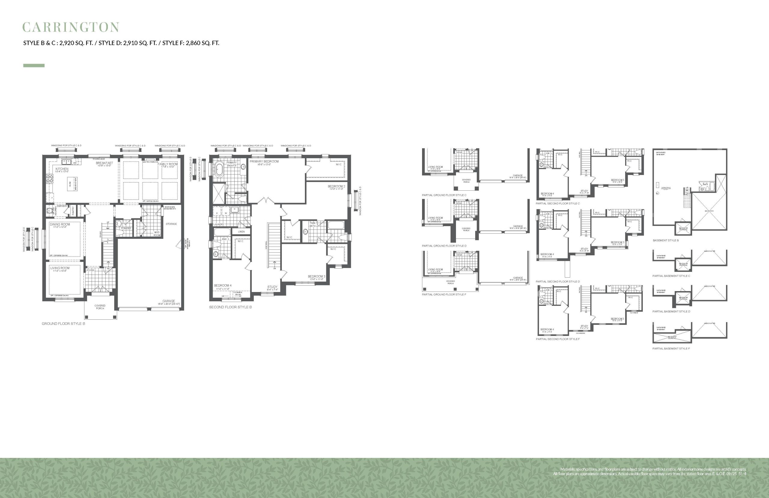 Carrington floor plan