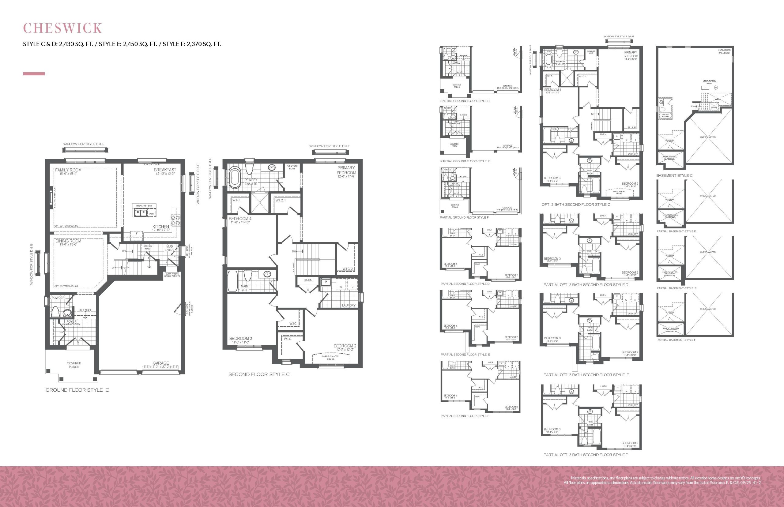 Cheswick floor plan