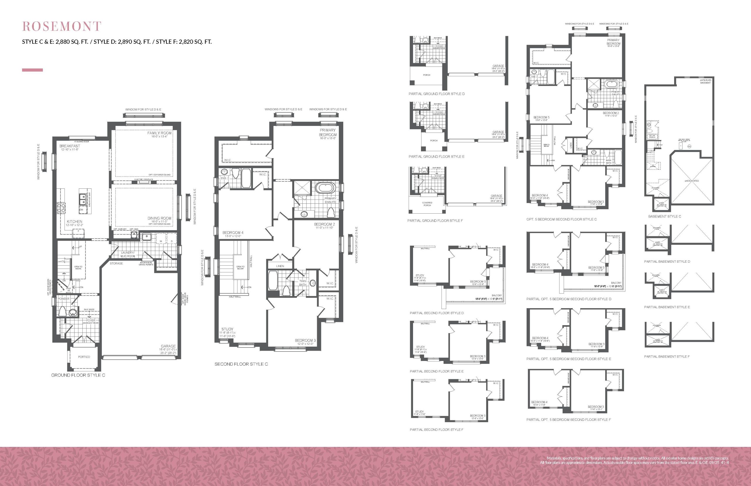 Rosemont floor plan