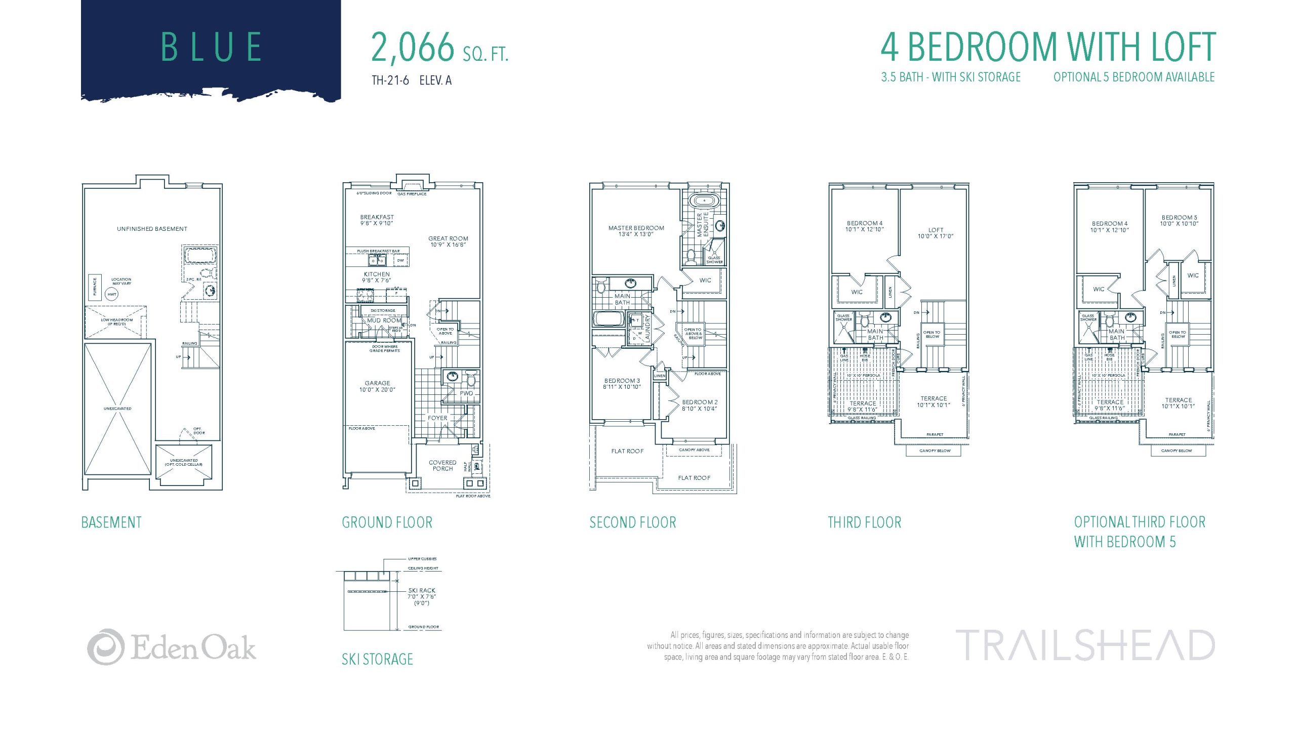 Blue floor plan