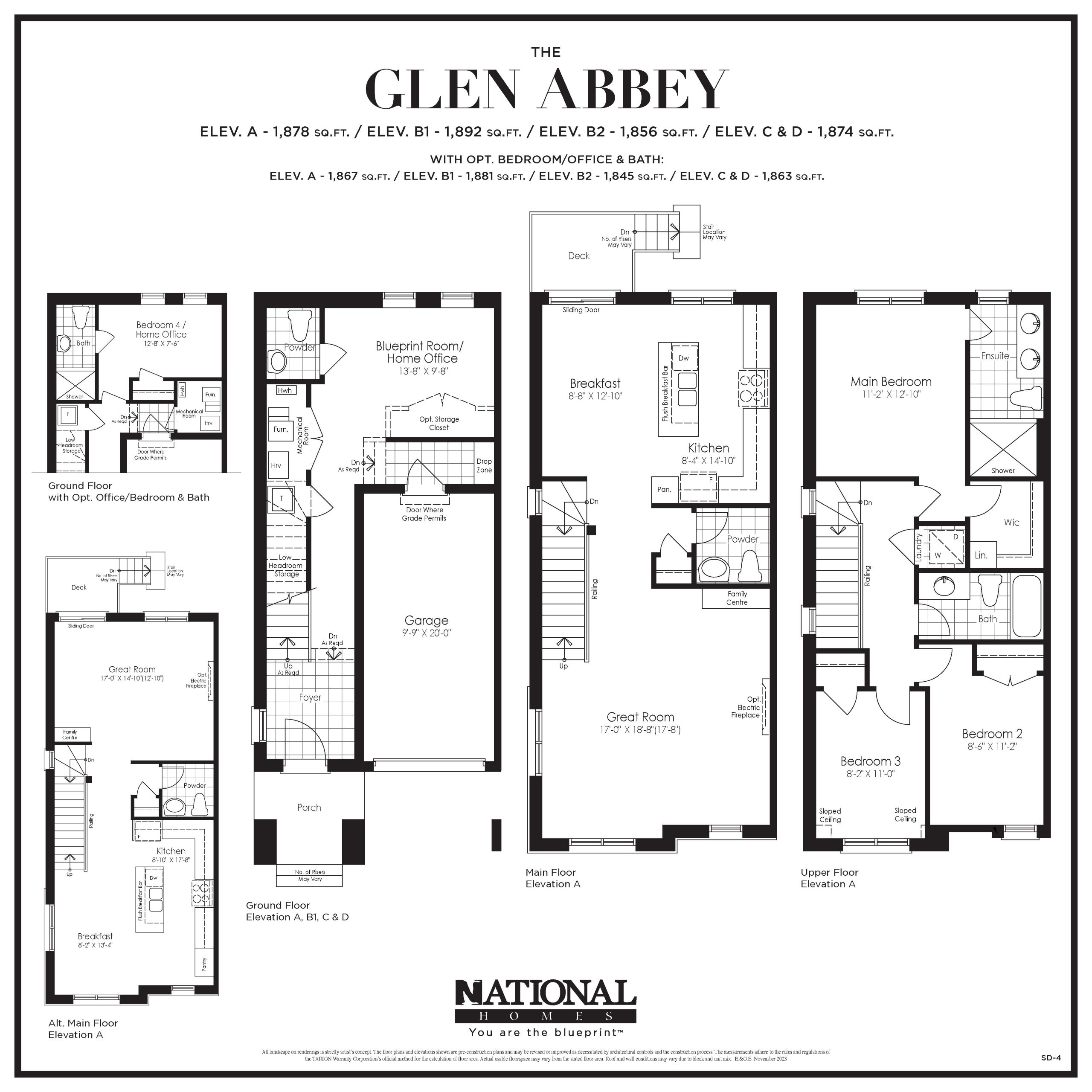 Glen Abbey floor plan