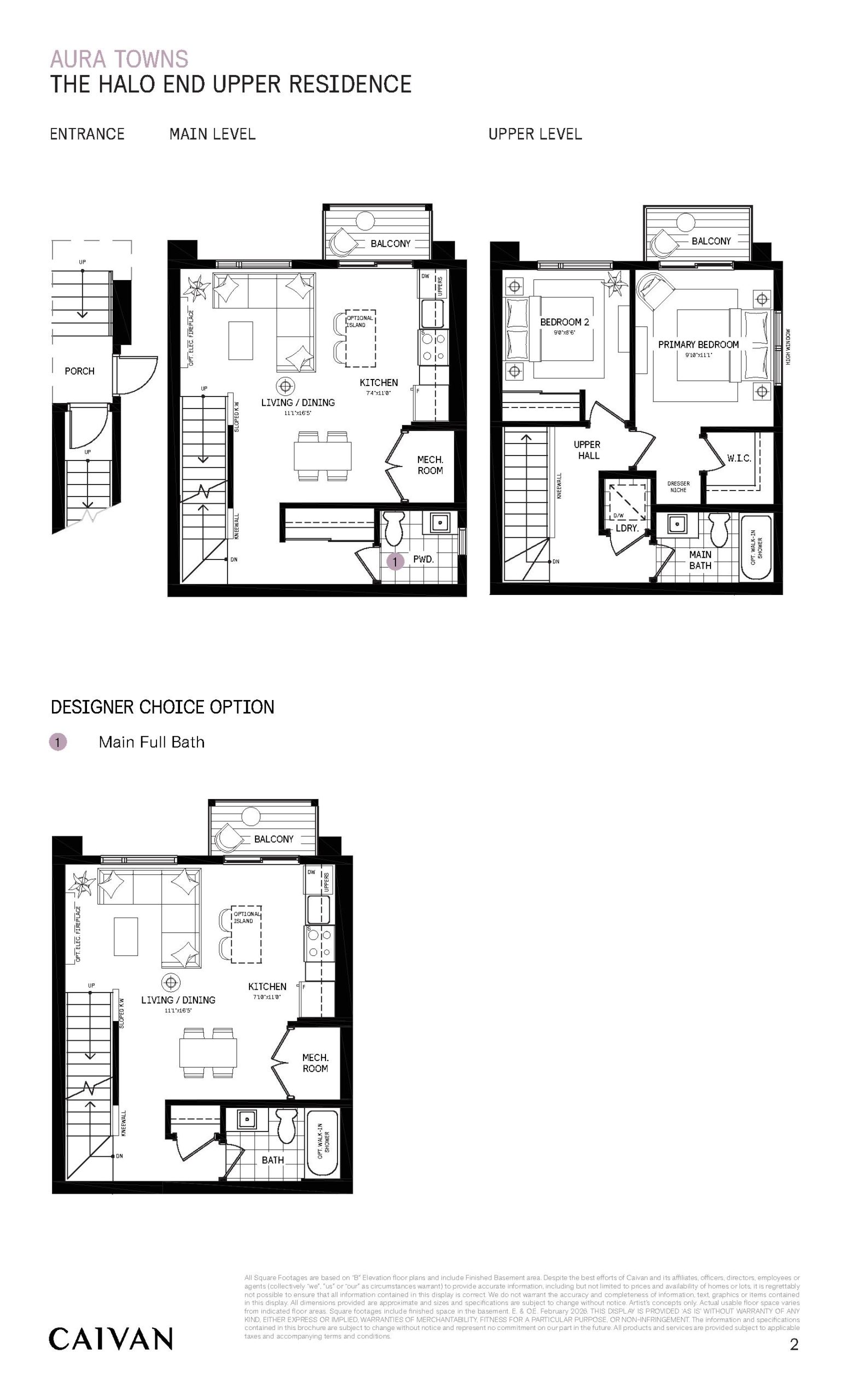 The Halo End Upper Residence floor plan