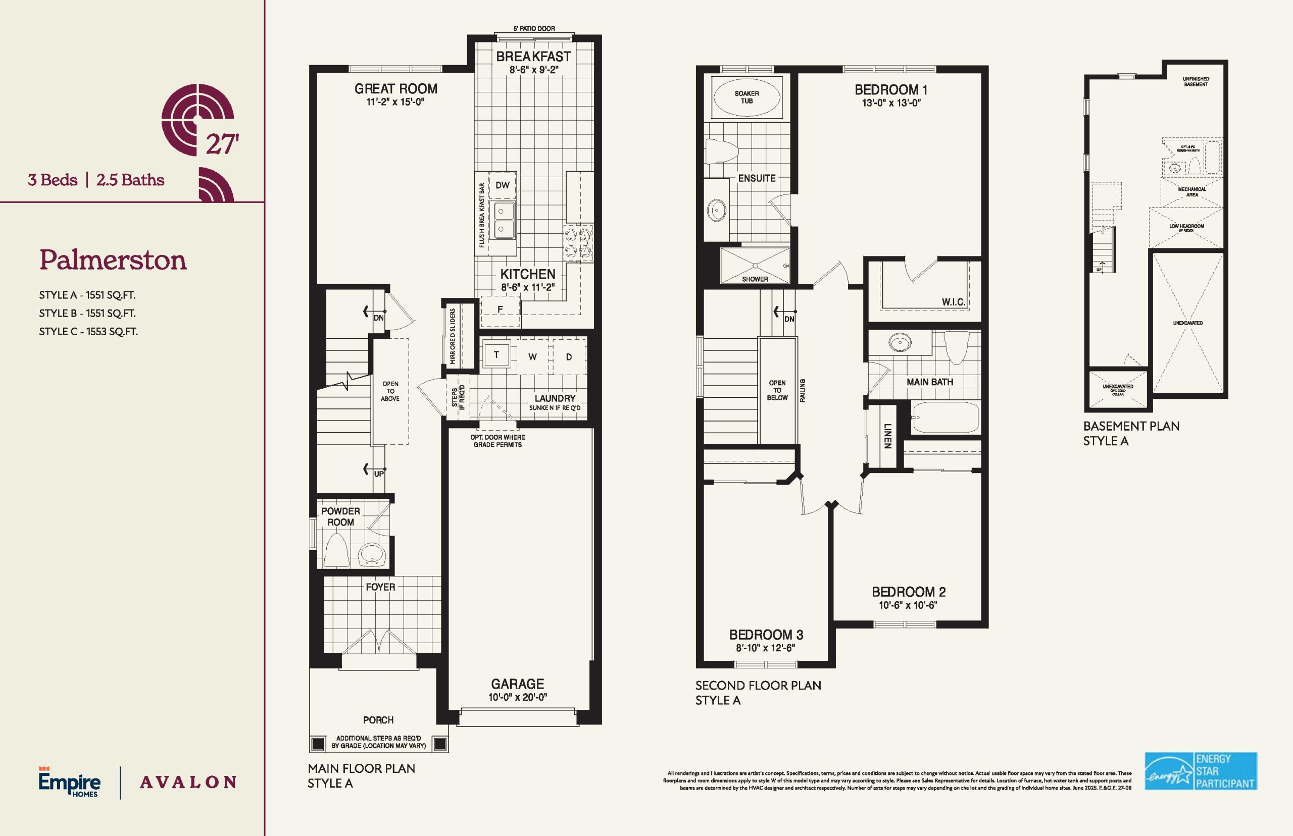 Palmerston 27' floor plan