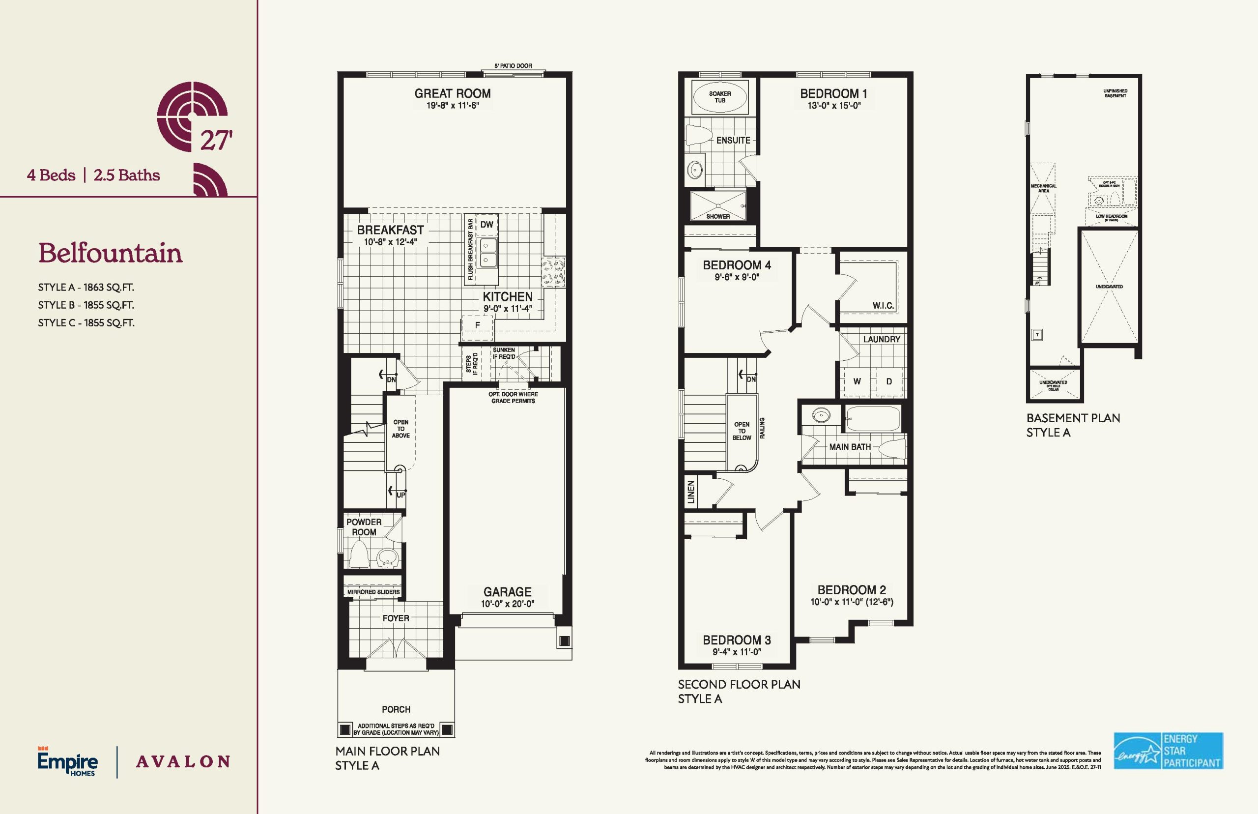 Belfountain 27' floor plan