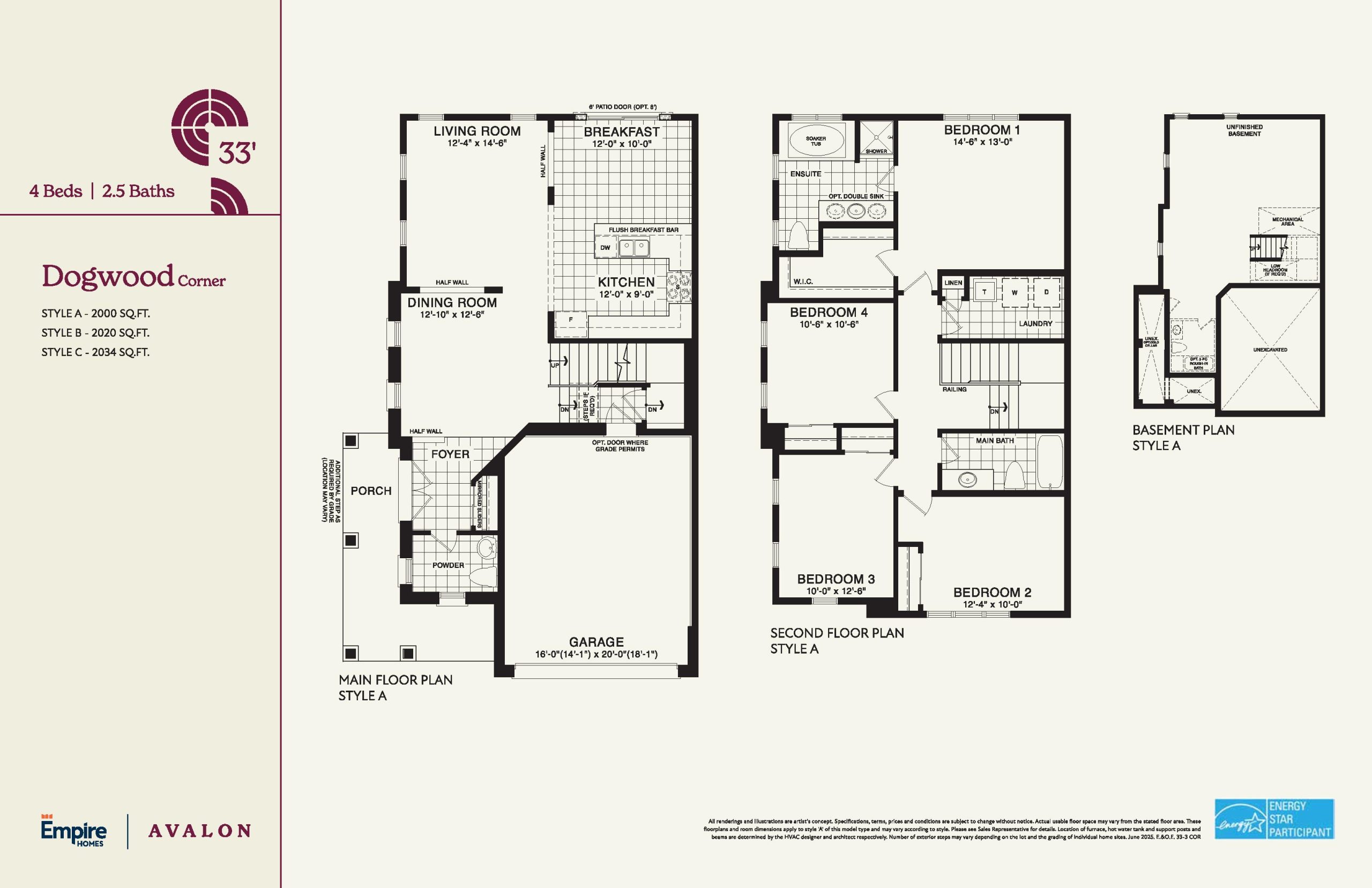 Dogwood Corner 33' floor plan