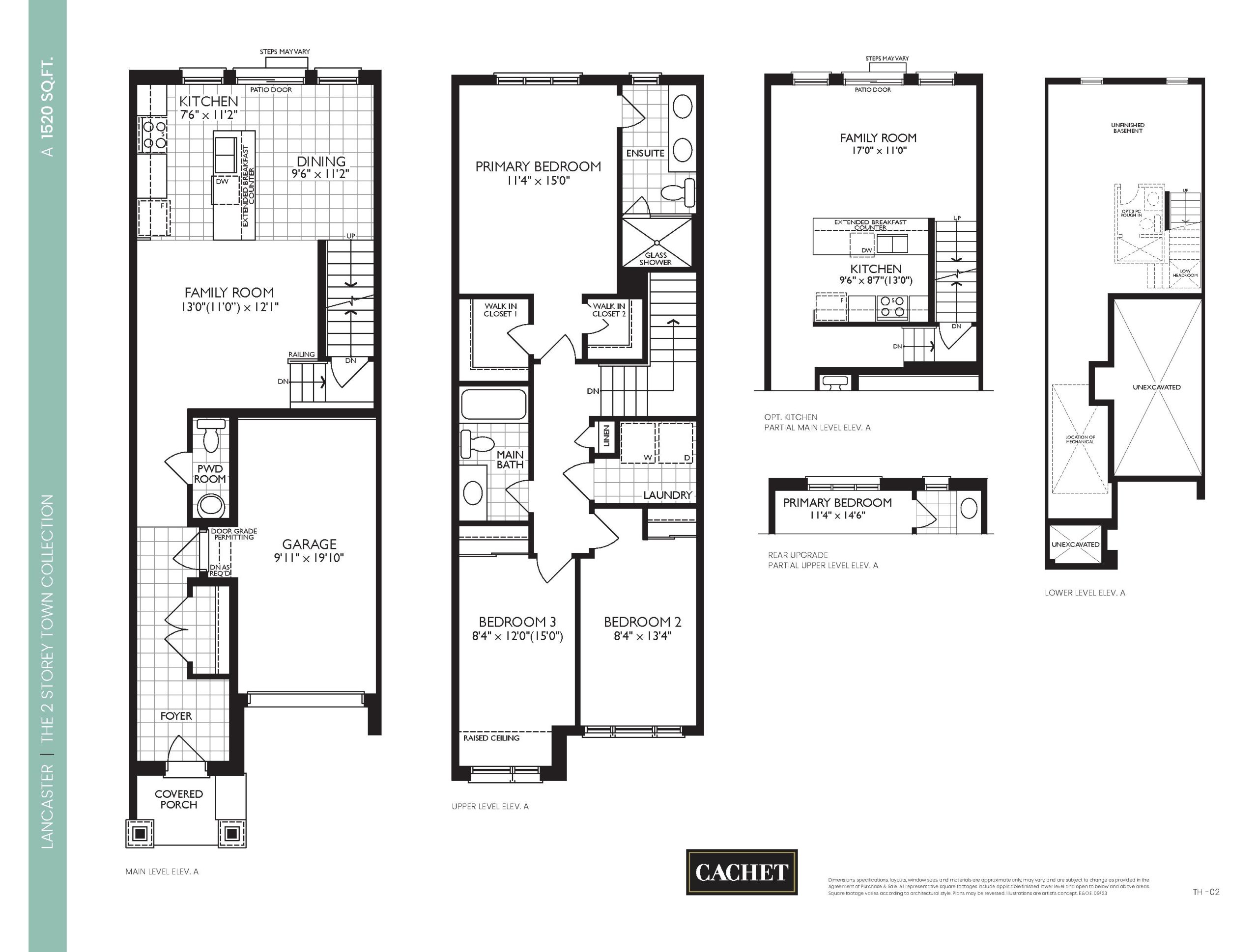 Lancaster floor plan