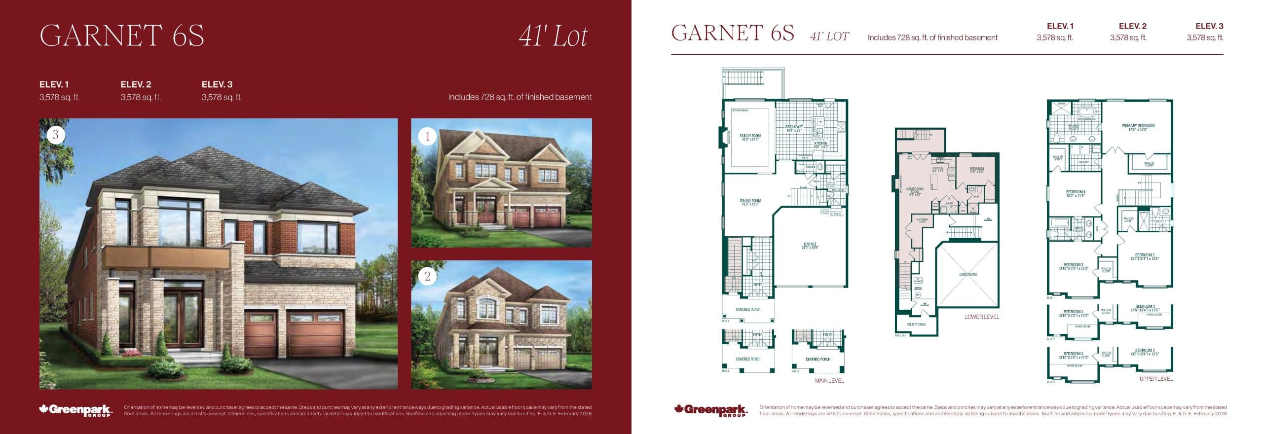 Garnet 6S floor plan