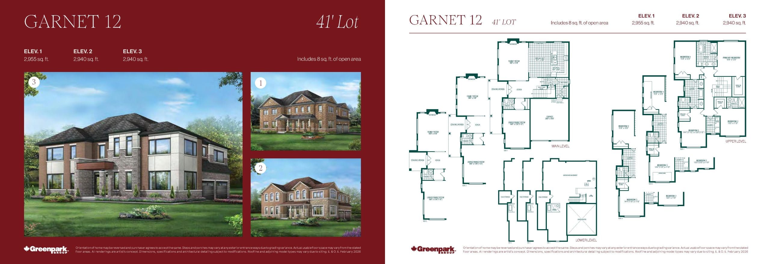Garnet 12 floor plan