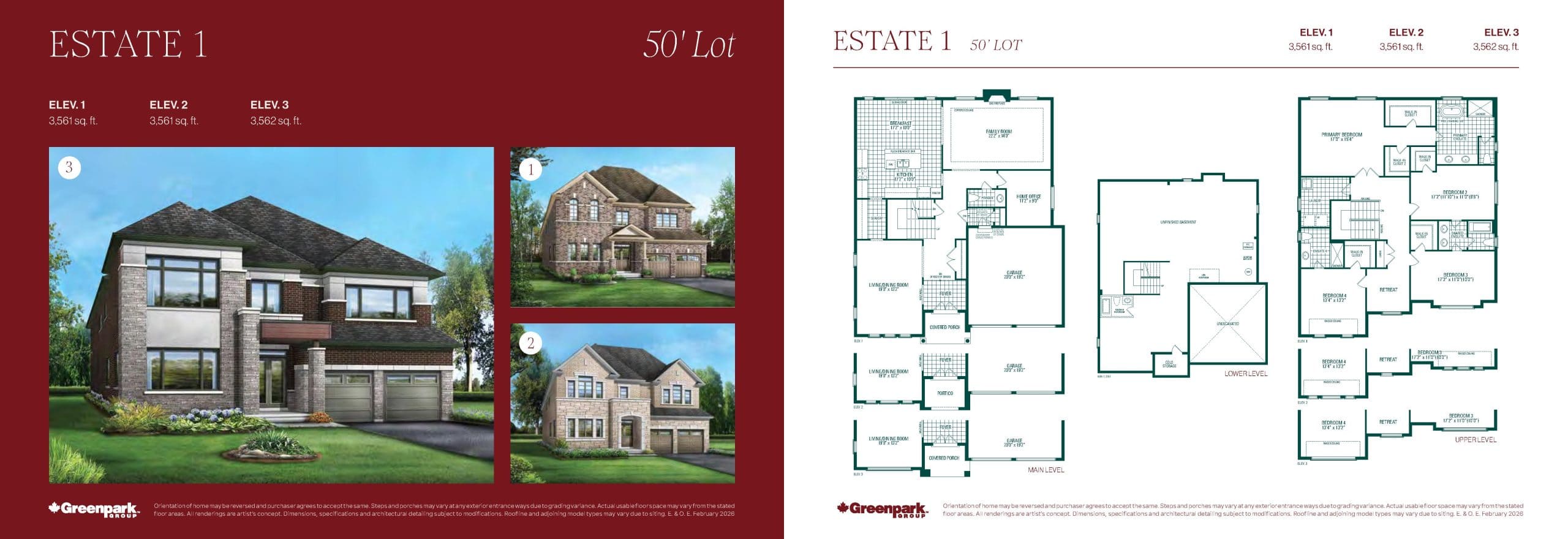Estate 1 floor plan