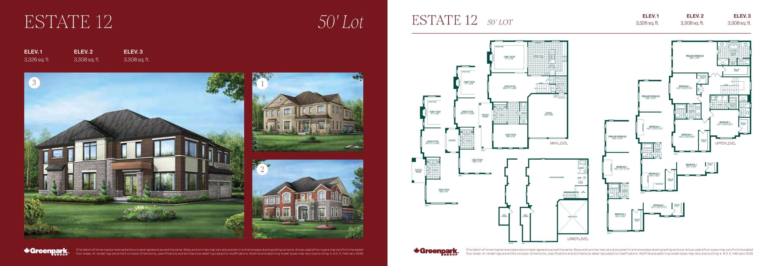 Estate 12 floor plan