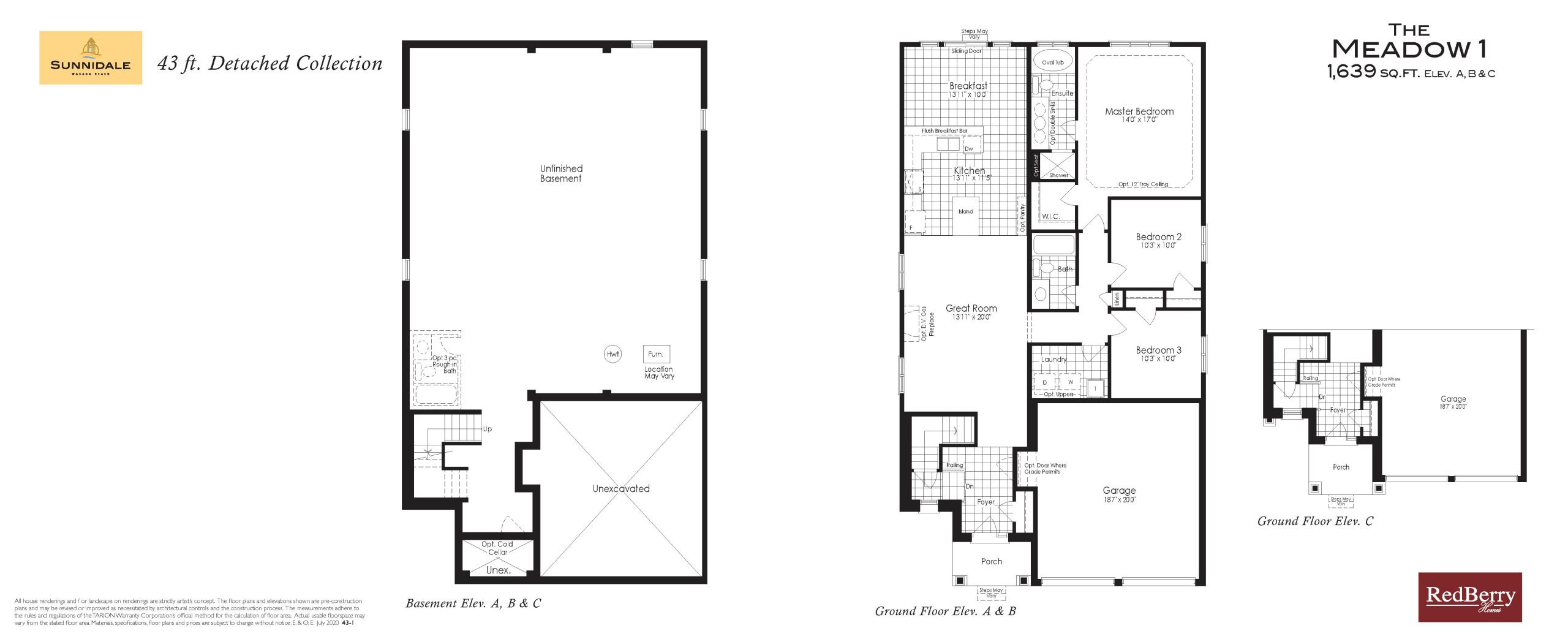 The Meadow 1 floor plan