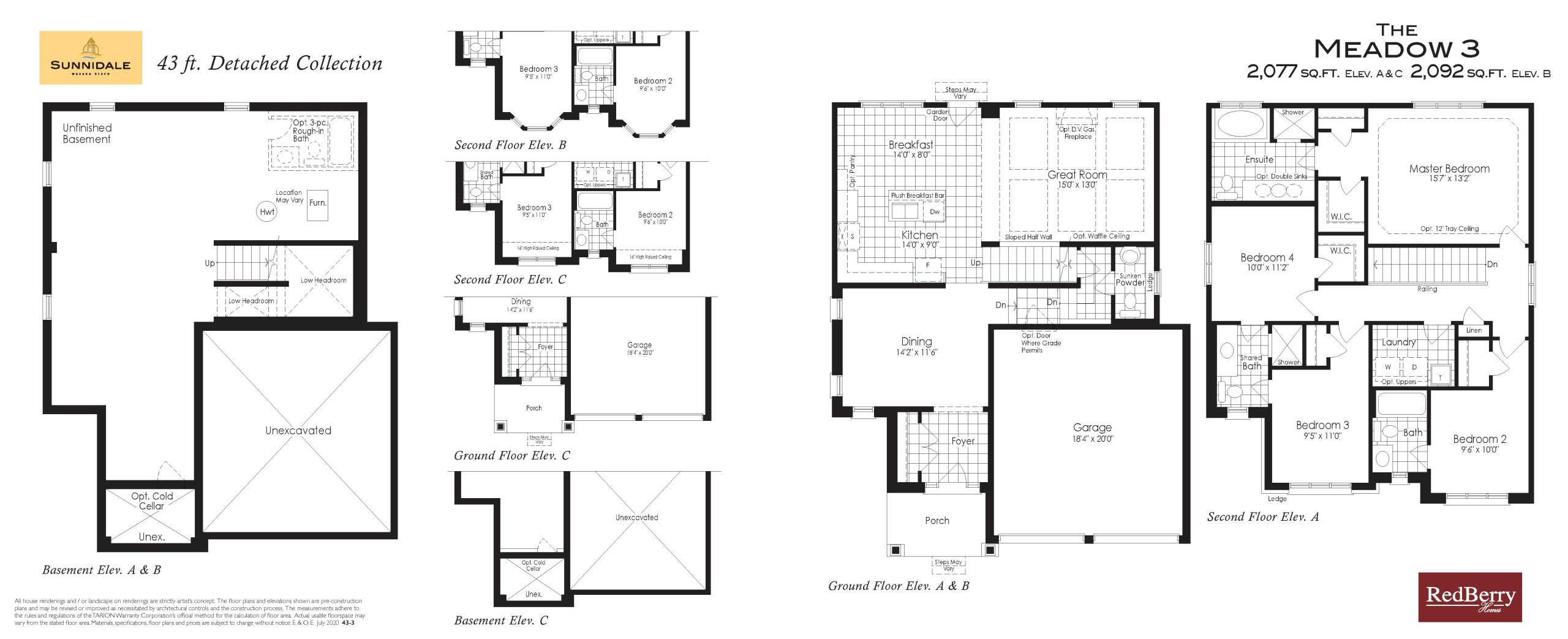 The Meadow 3 floor plan