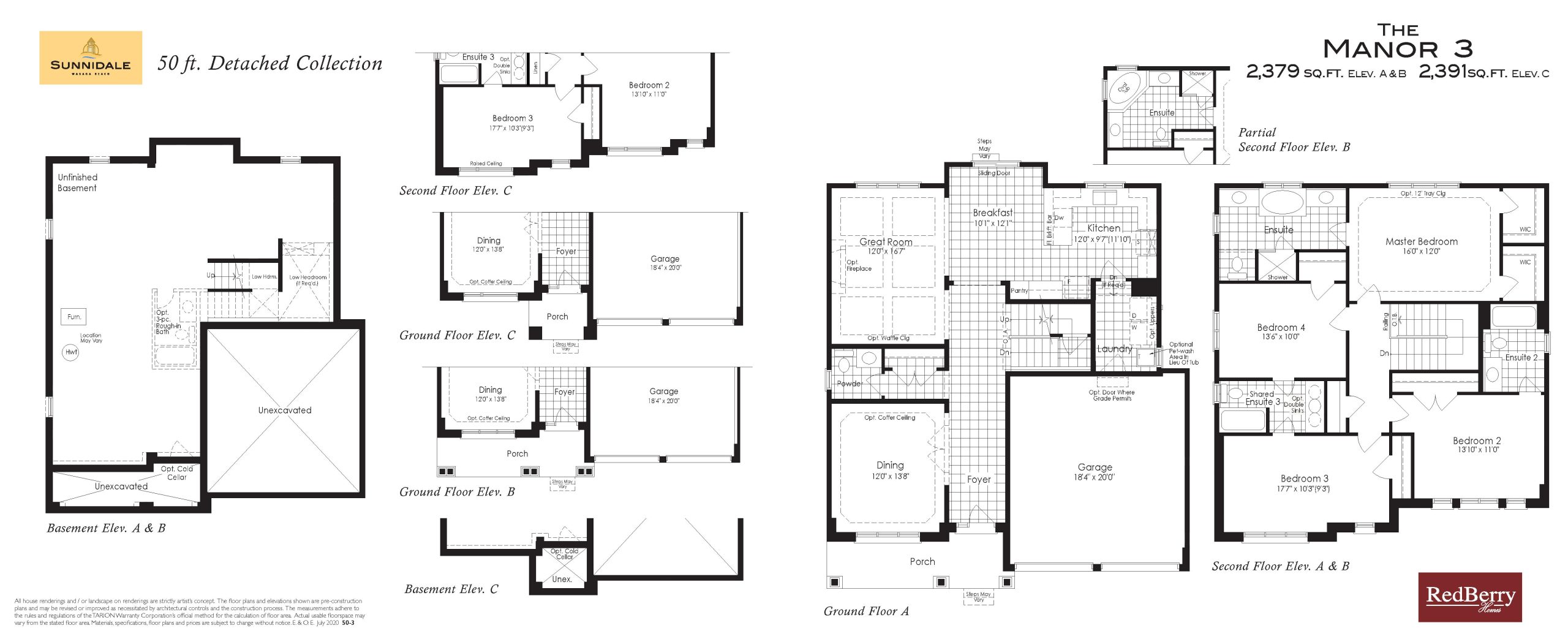 The Manor 3 floor plan