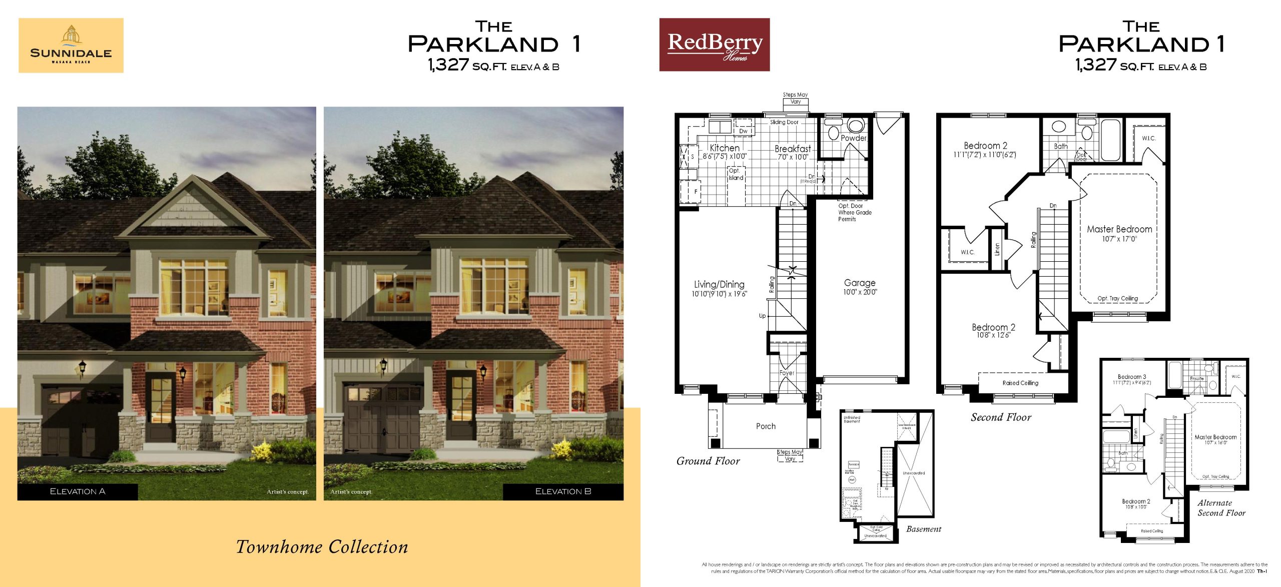 The Parkland 1 floor plan