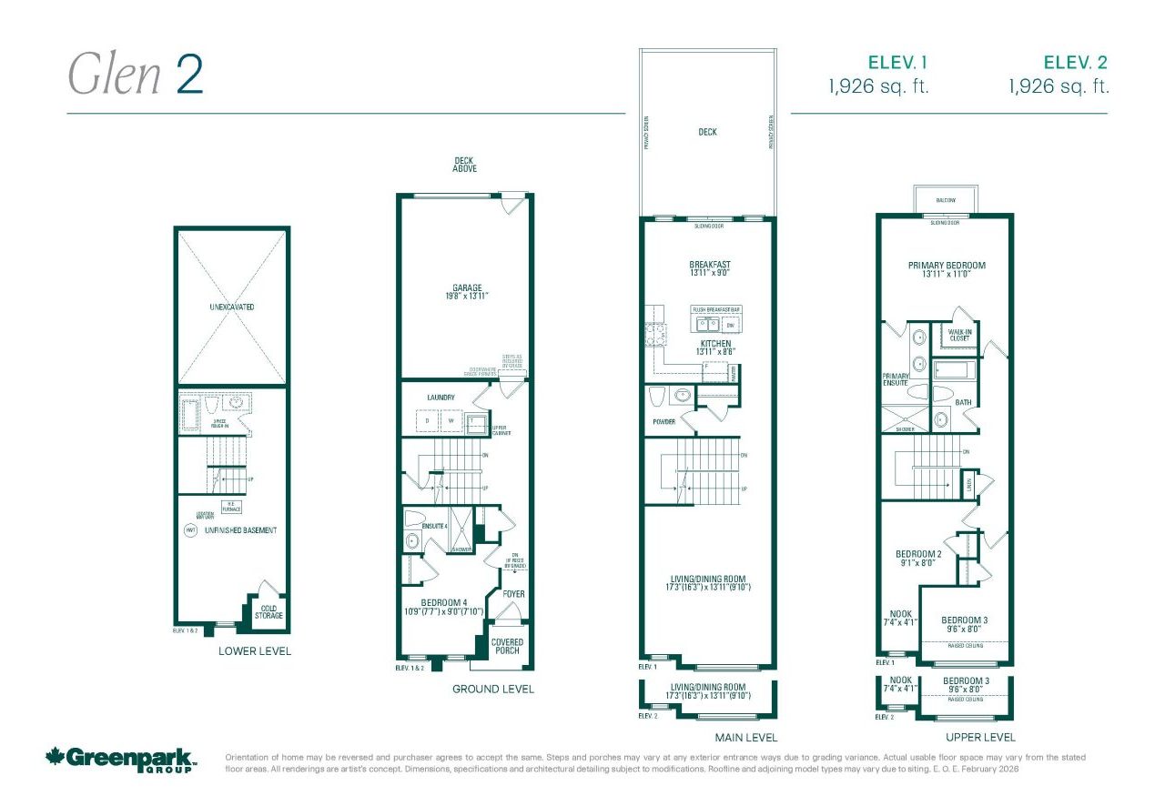 Glen 2 floor plan
