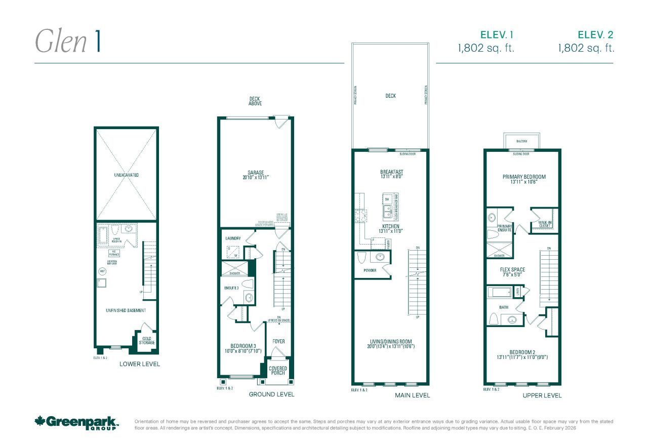 Glen 1 floor plan