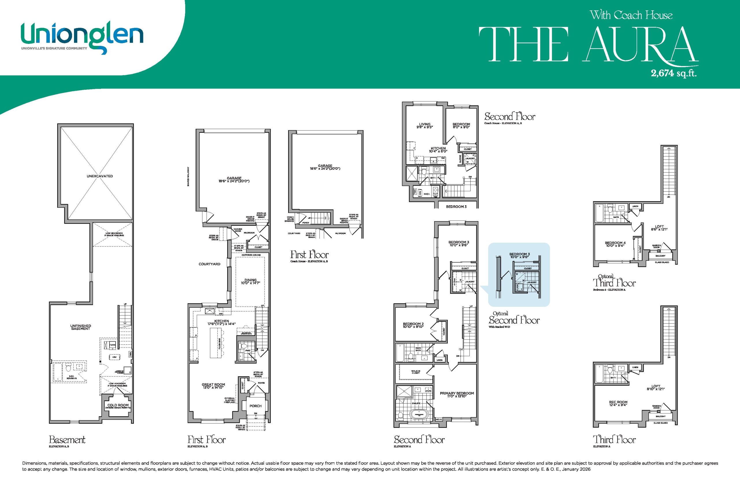 The Aura with Coach House floor plan