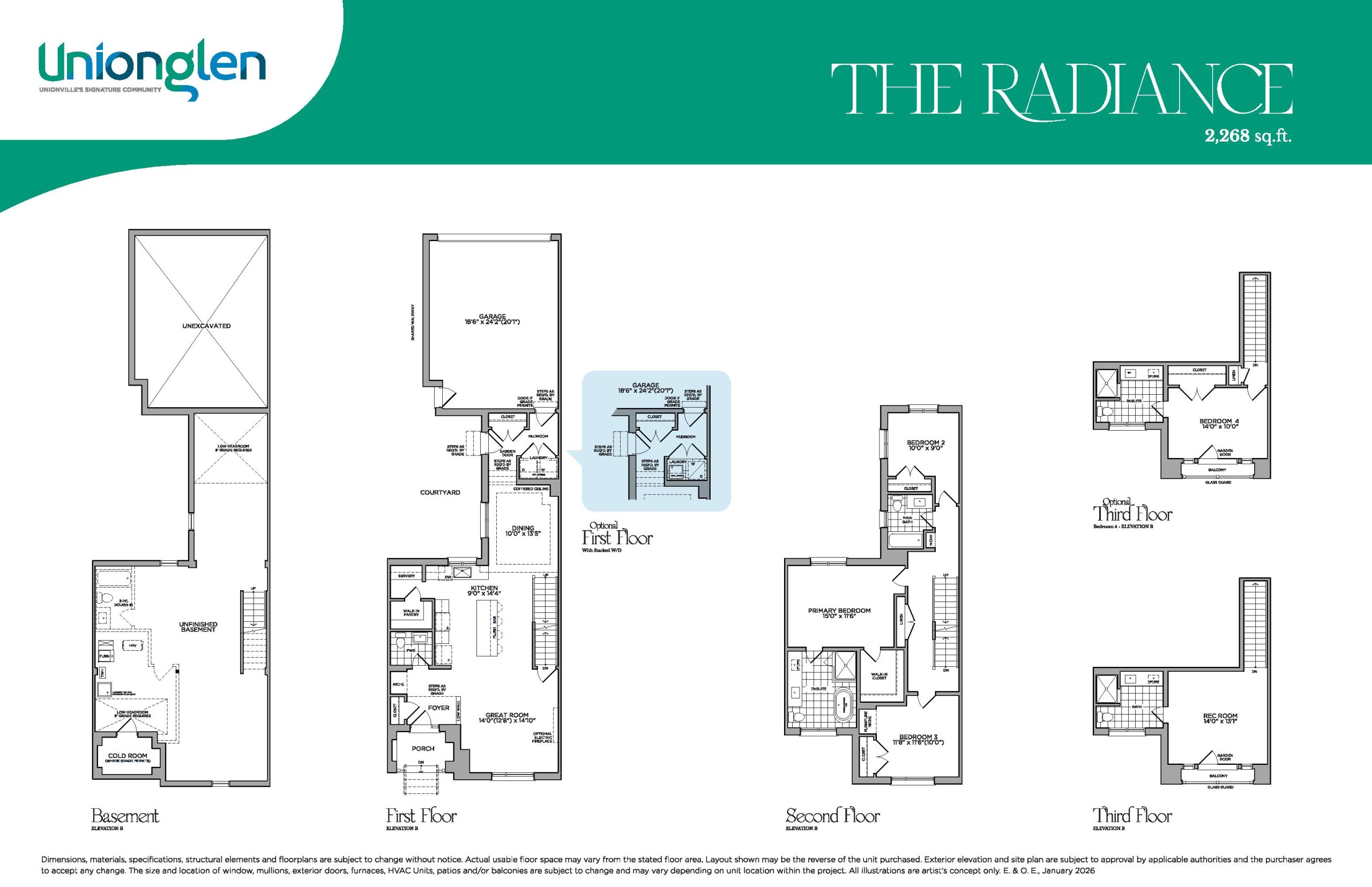 The Radiance floor plan