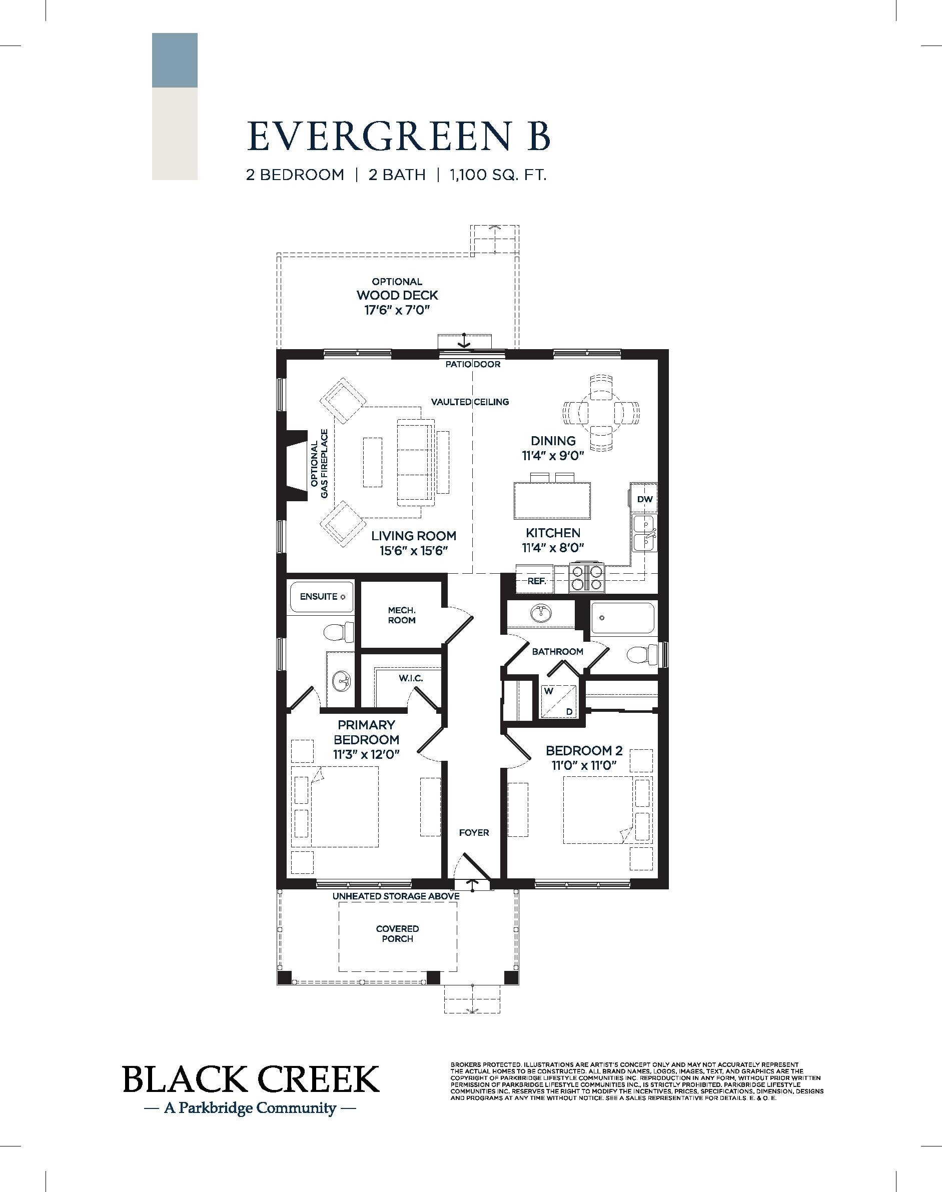 Evergreen B floor plan