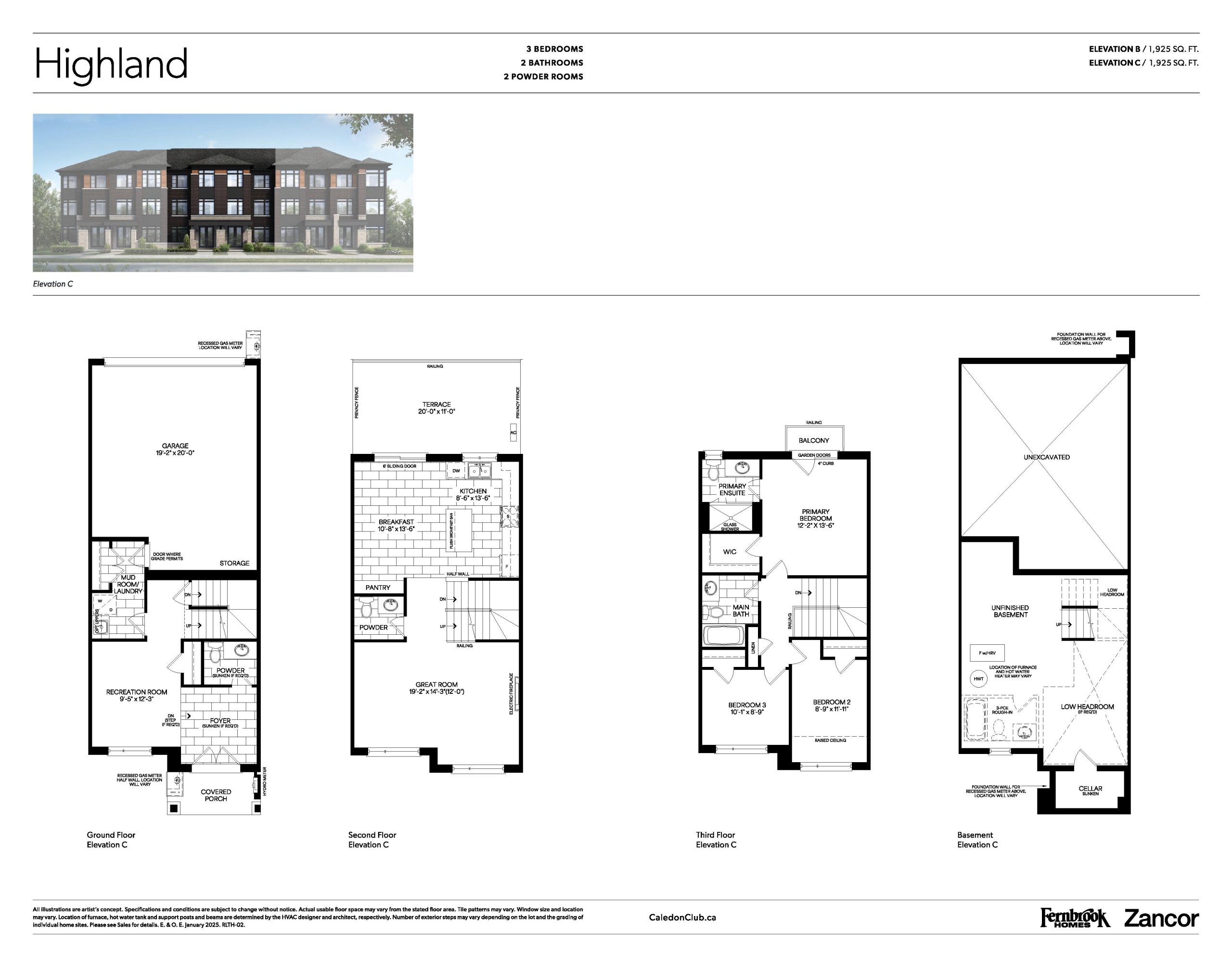 Highland floor plan
