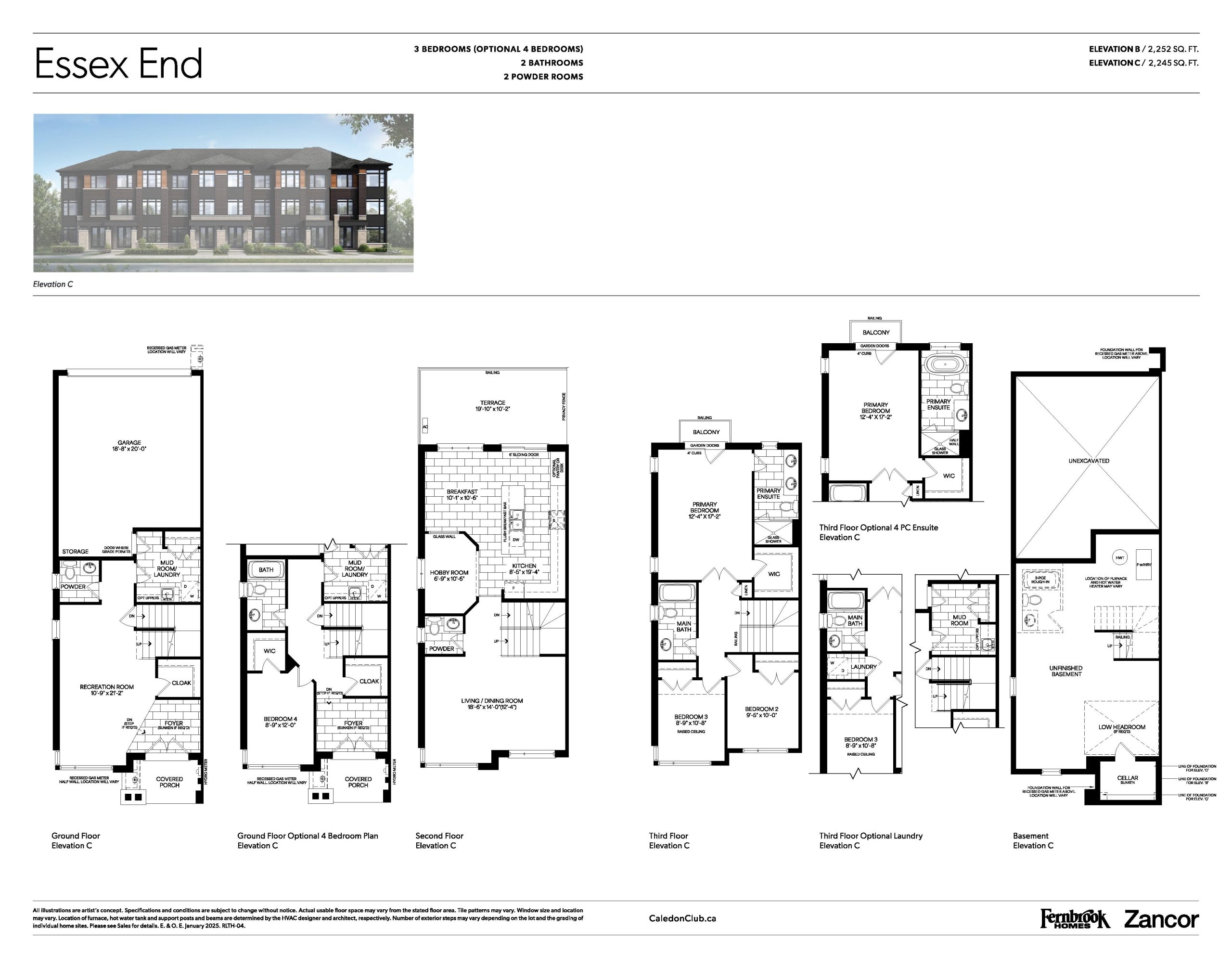 Essex End floor plan