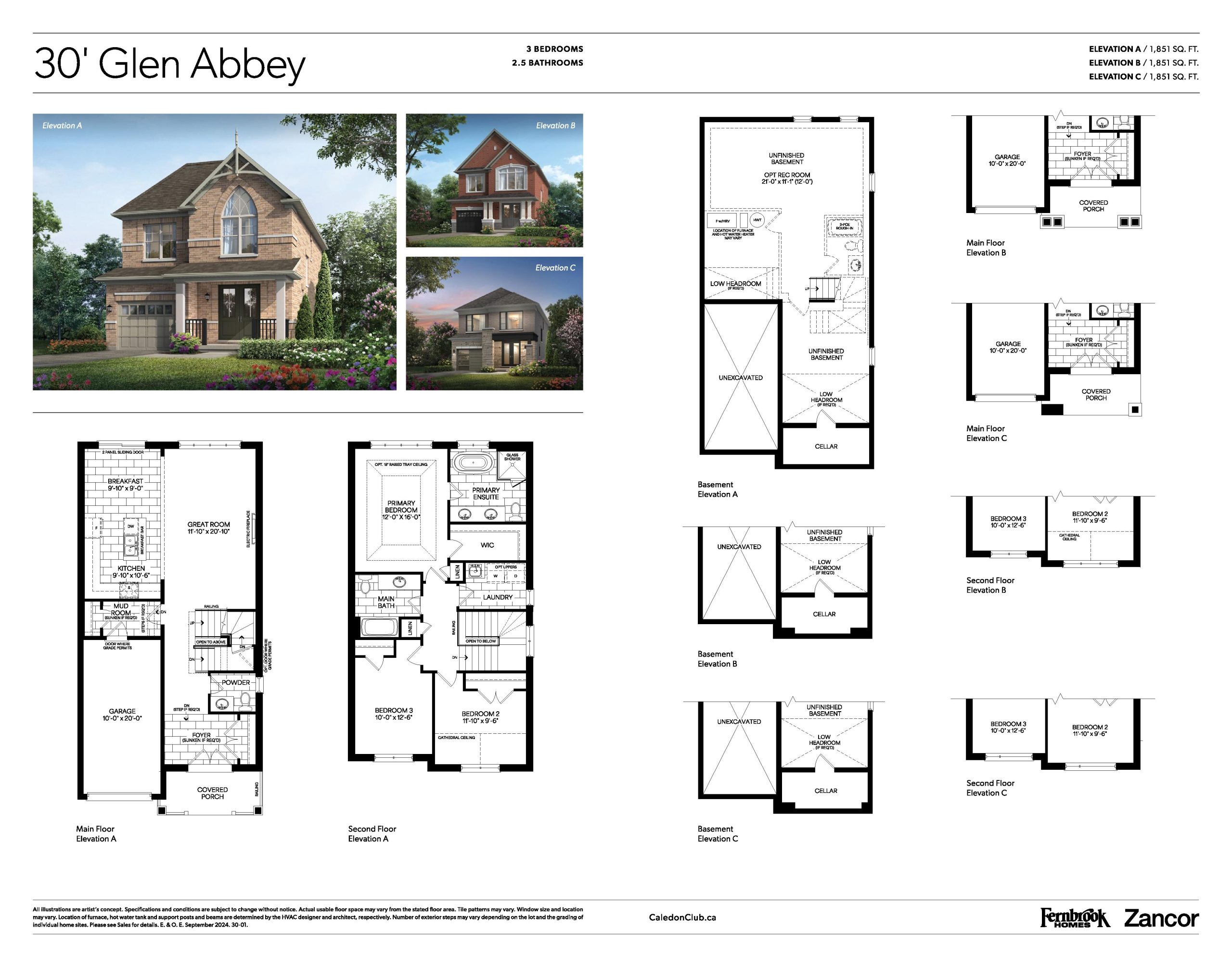30' Glen Abbey floor plan