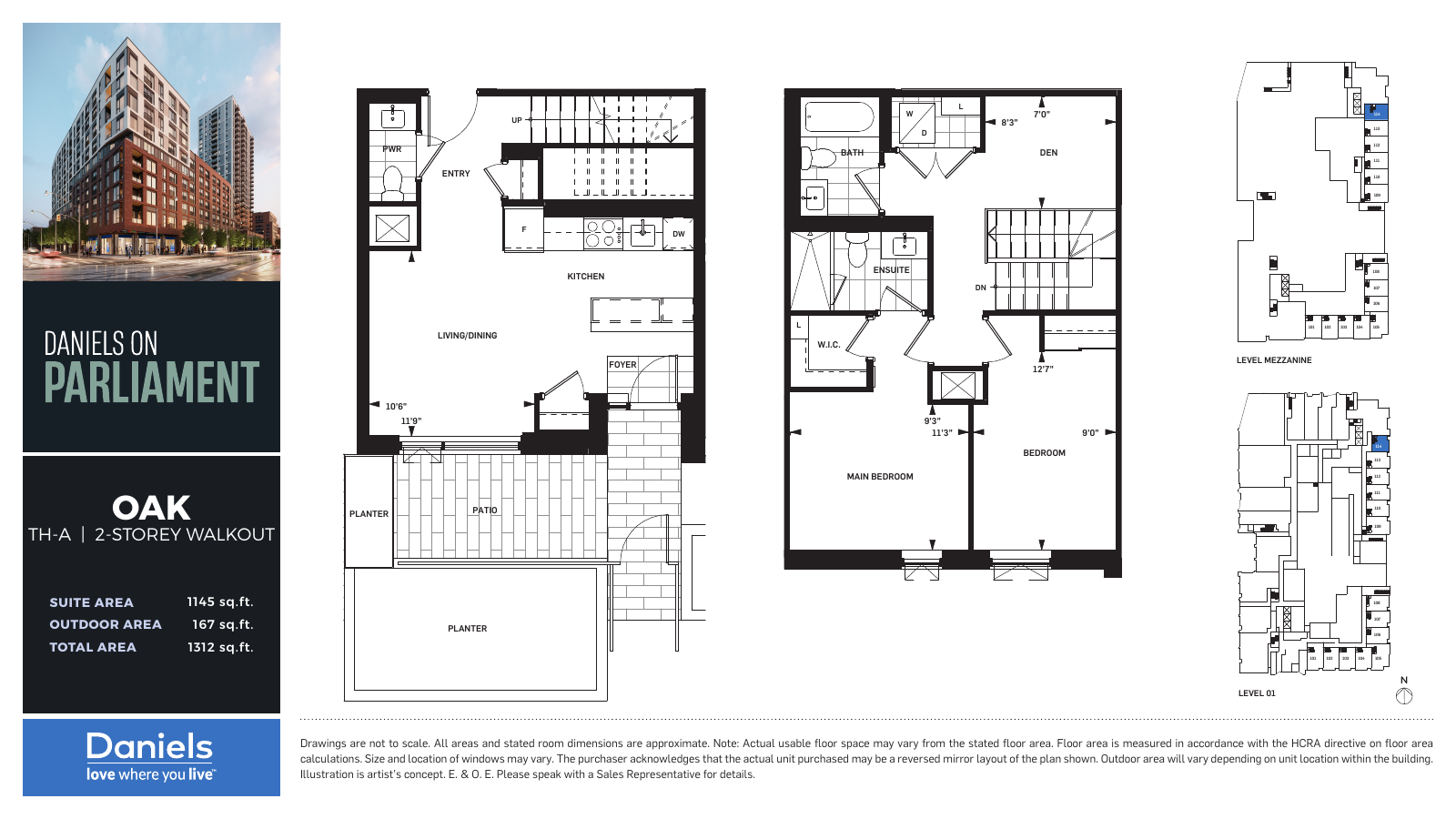 Unit 2C (3305) floor plan