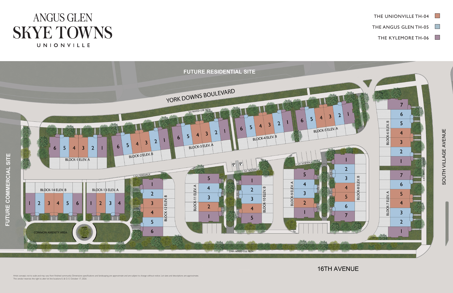 Angus Glen Skye Towns rendering 3