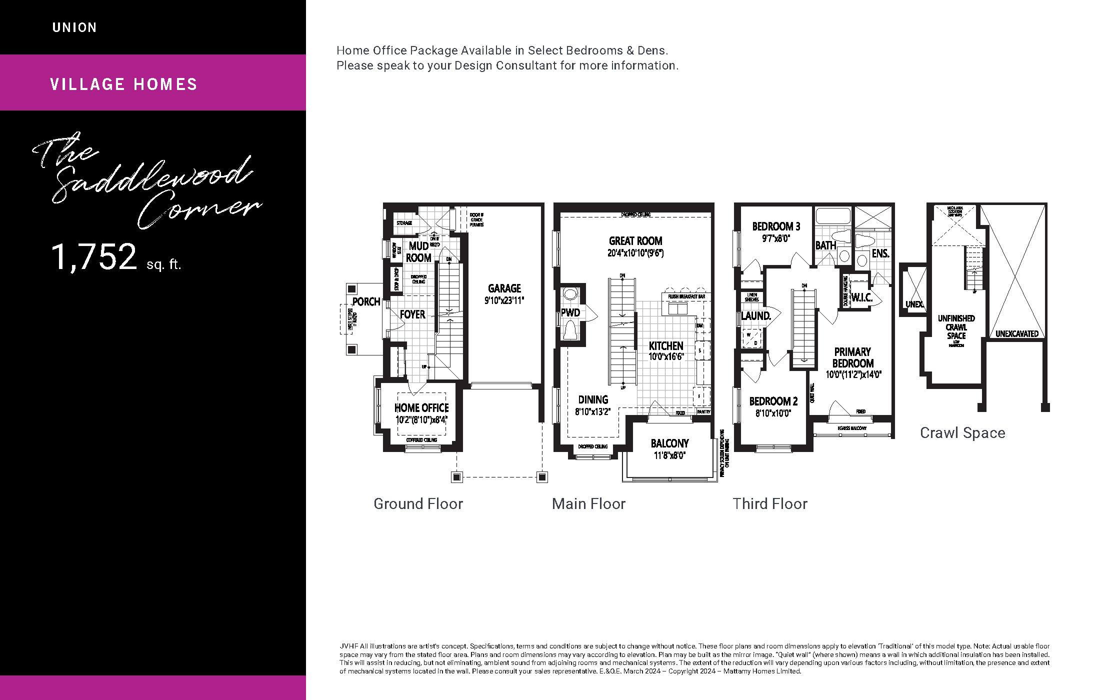The Saddlewood (Corner) plan preview