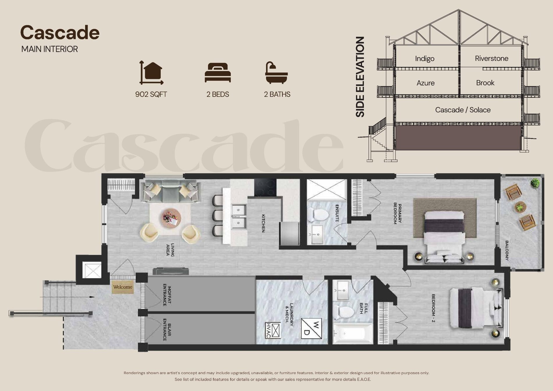 Cascade floor plan