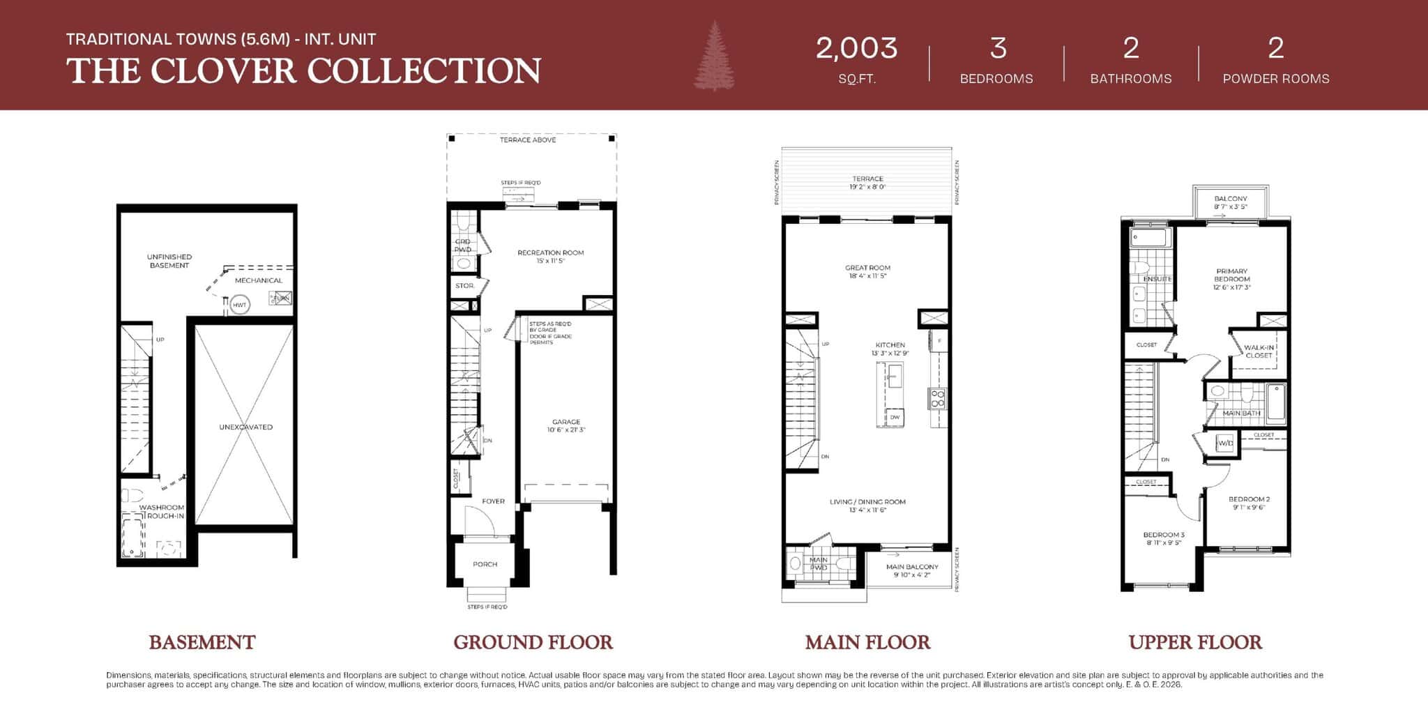Interior Unit - Clover Collection floor plan