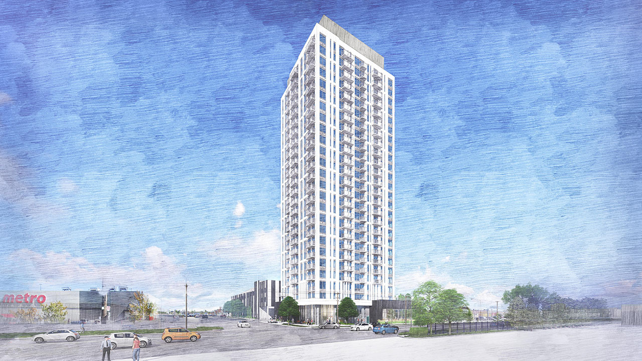 2351-2355 Keele Street in Toronto — rendering 1