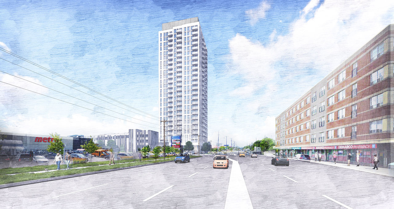 2351-2355 Keele Street in Toronto — rendering 2