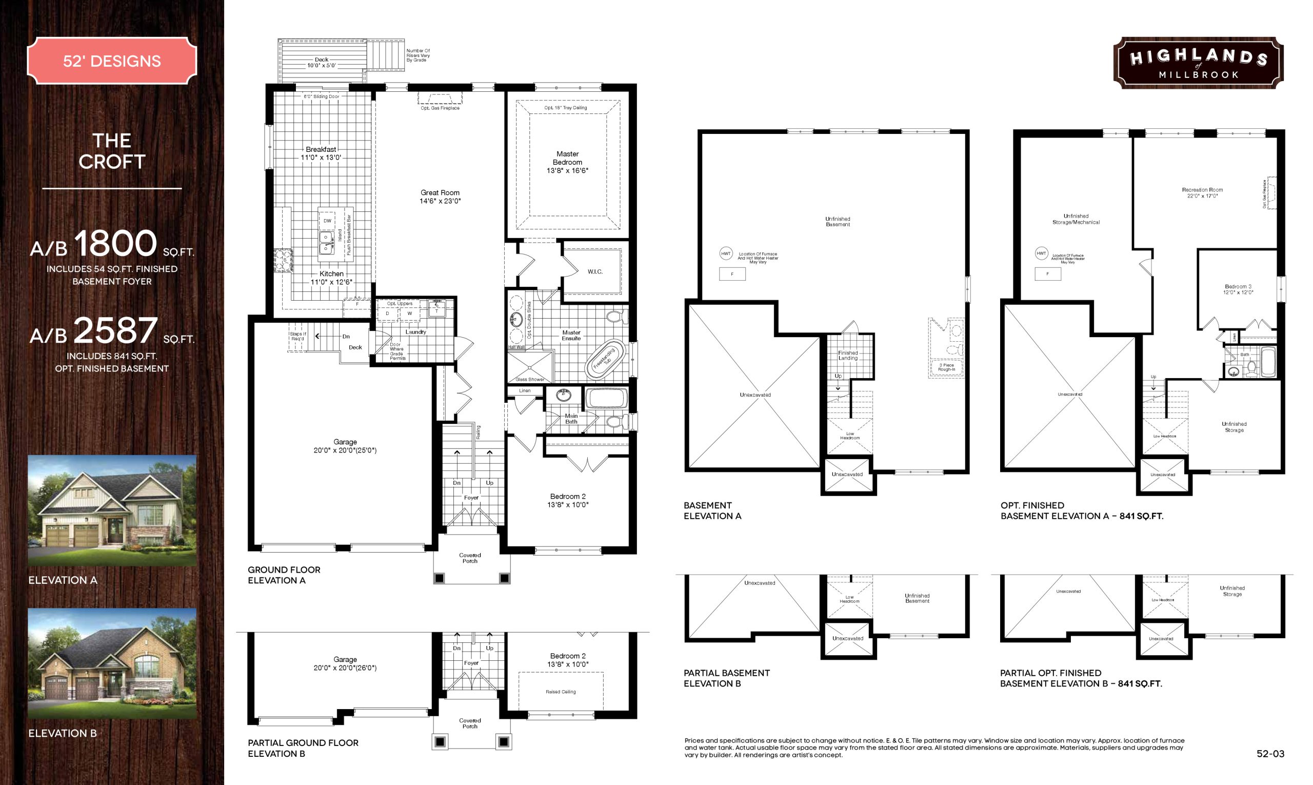 Fairfields at Highlands of Millbrook beds baths Studio floor plan