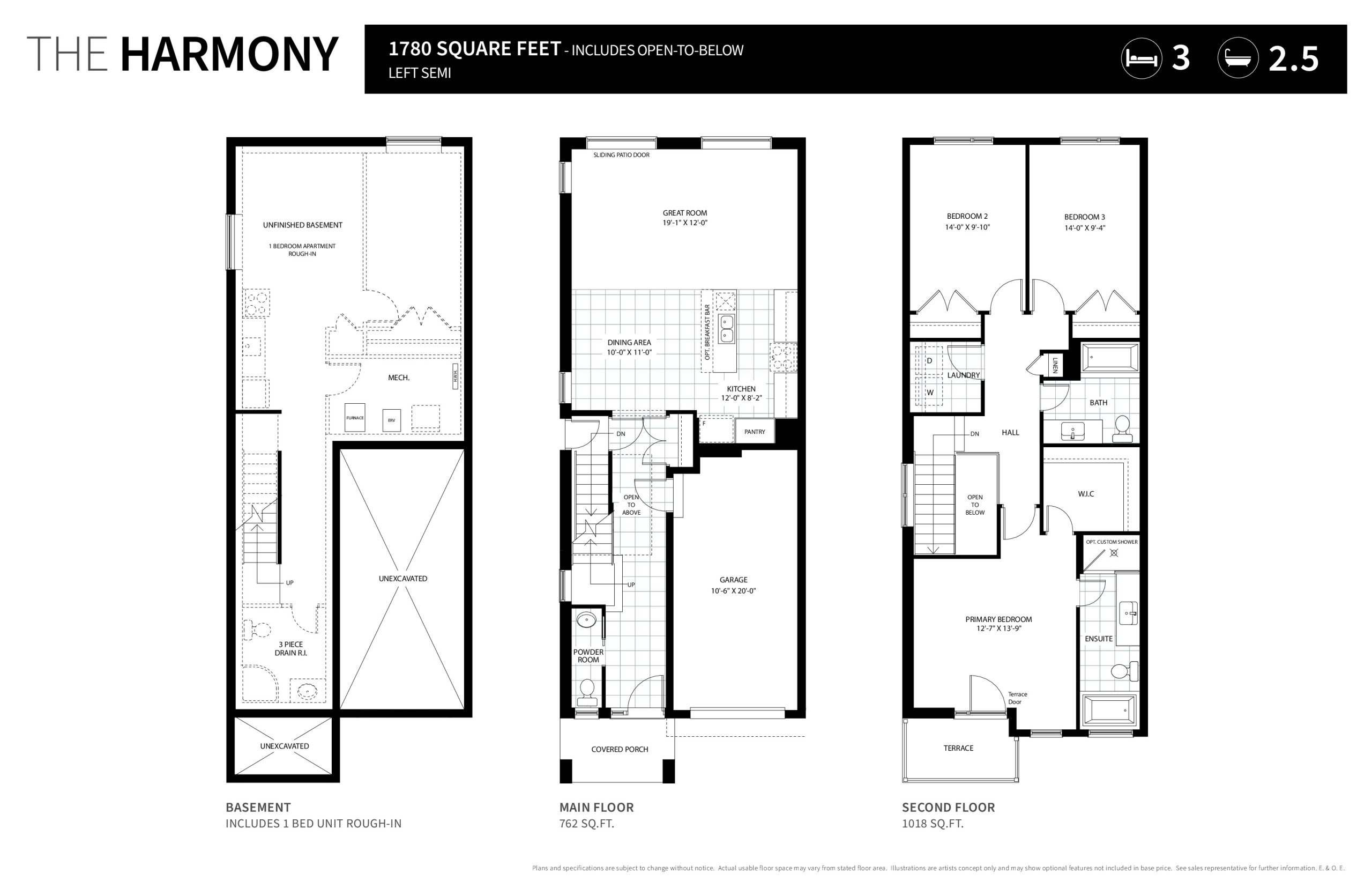 The Harmony floor plan