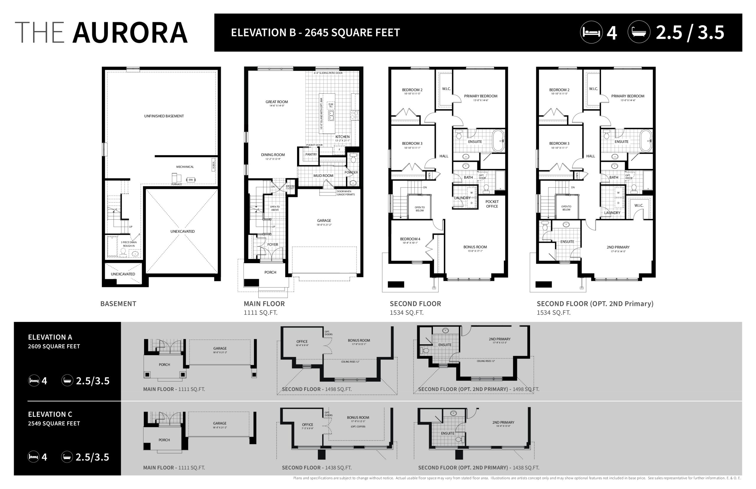 The Aurora floor plan